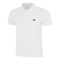 Ribbed Collar Polo Herren - weiß