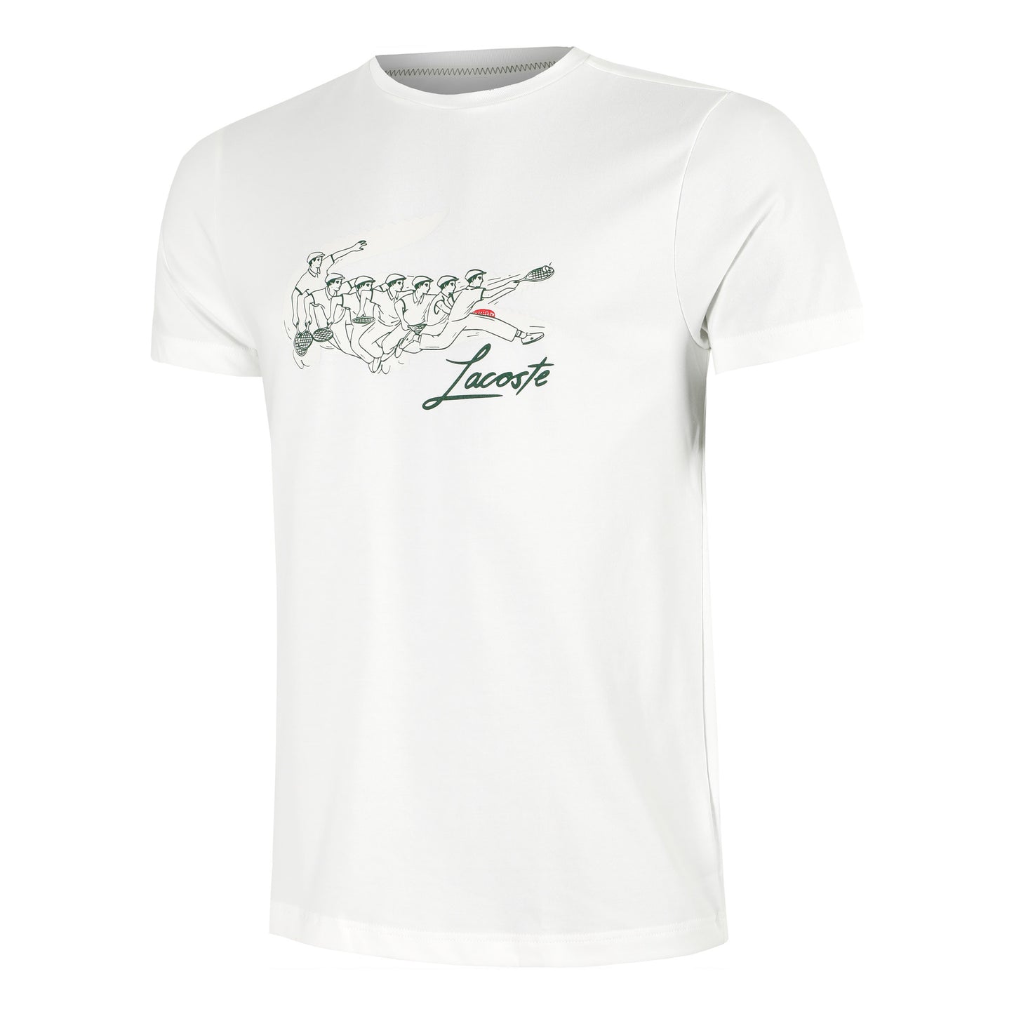 Lacoste T-Shirt Herren-Creme