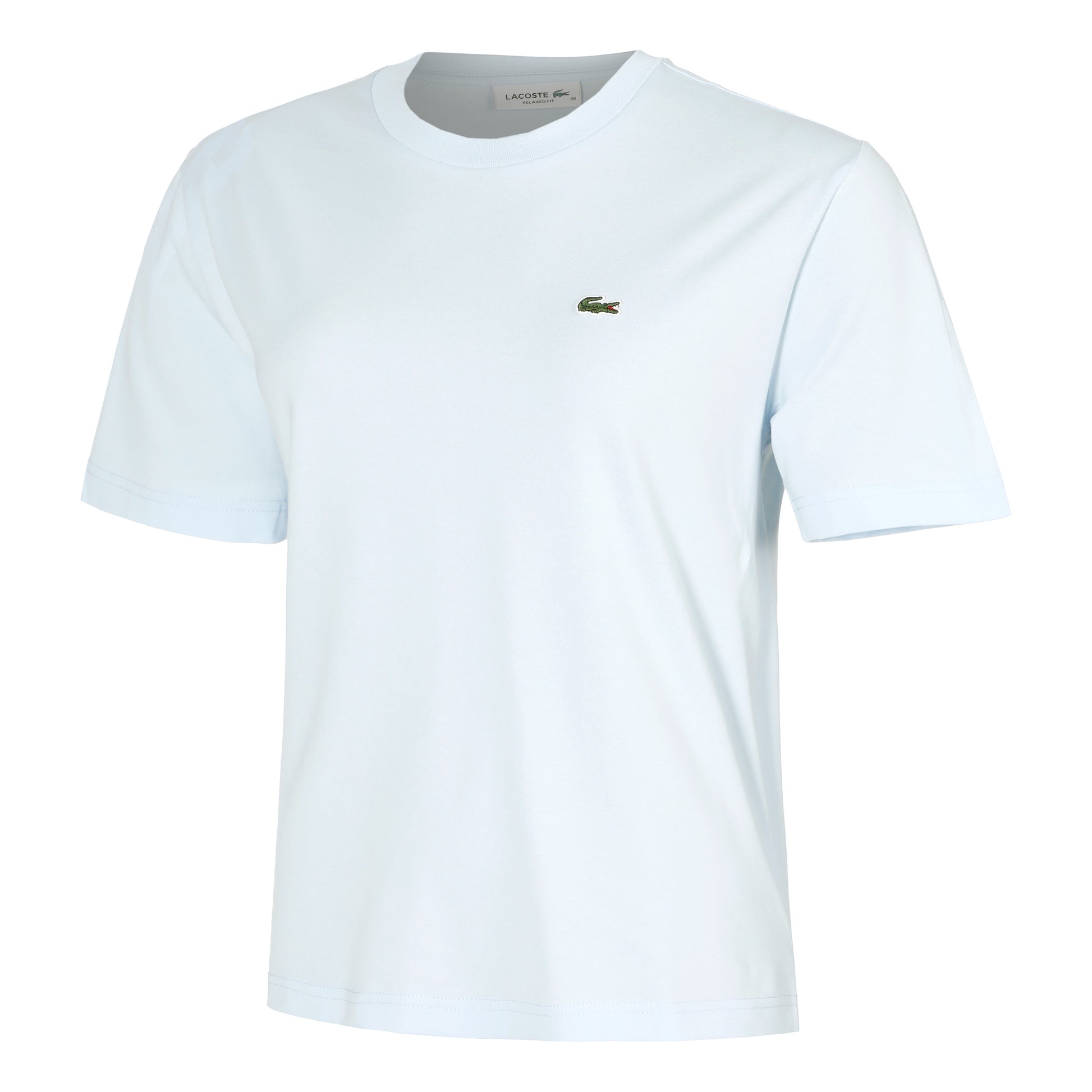 Lacoste Relaxed Fit Plain Soft T-Shirt Damen-Hellblau