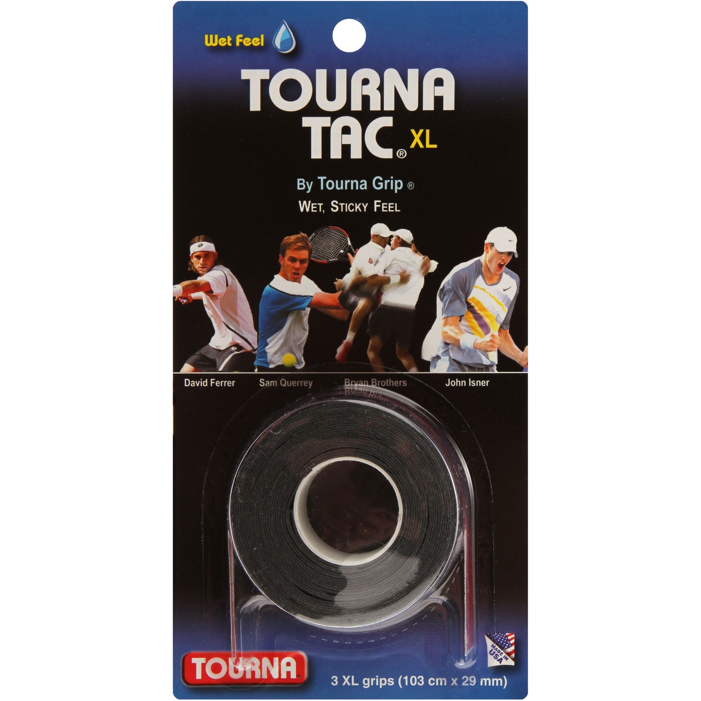 Tourna Tac 3er Pack-Schwarz