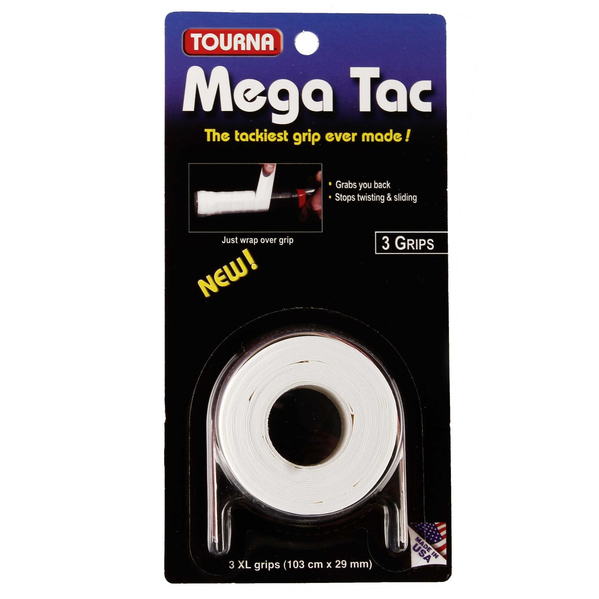 Tourna Mega Tac 3er Pack-Weiß