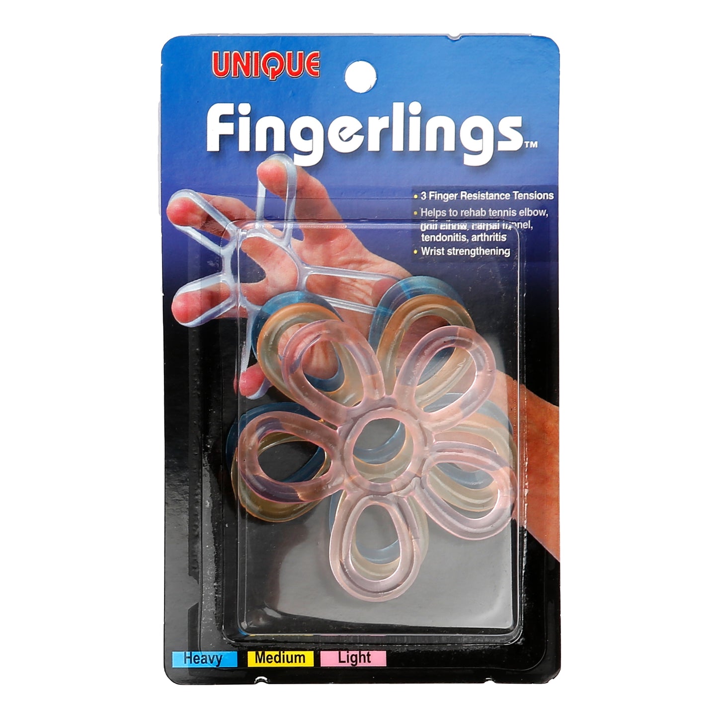Tourna Fingerlings Bandage 3er Pack-Schwarz