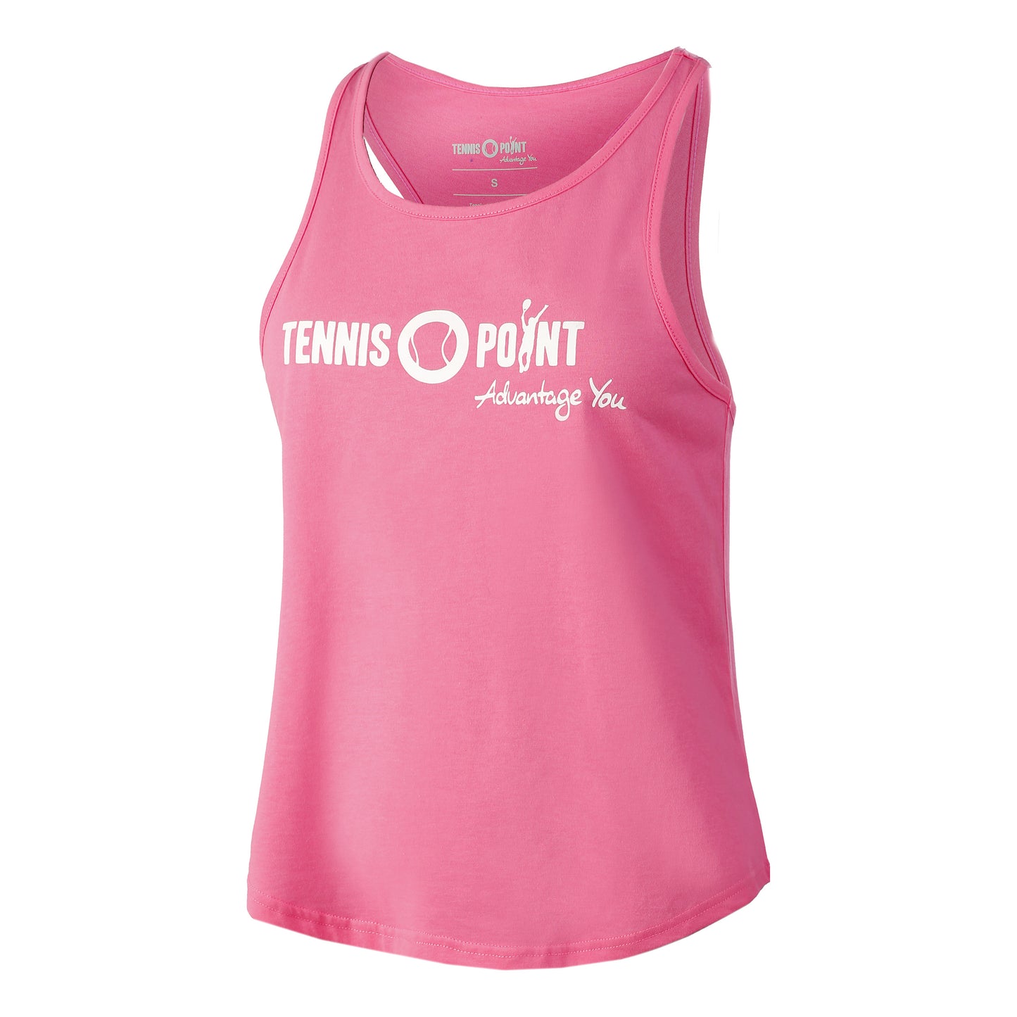 Tennis-Point Logo Tank-Top Damen - pink, weiß