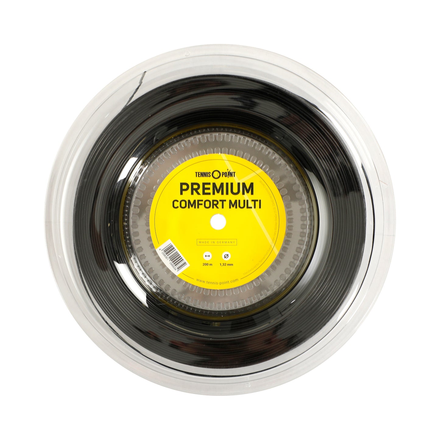 Tennis-Point Premium Comfort Multi Saitenrolle 200m-Schwarz