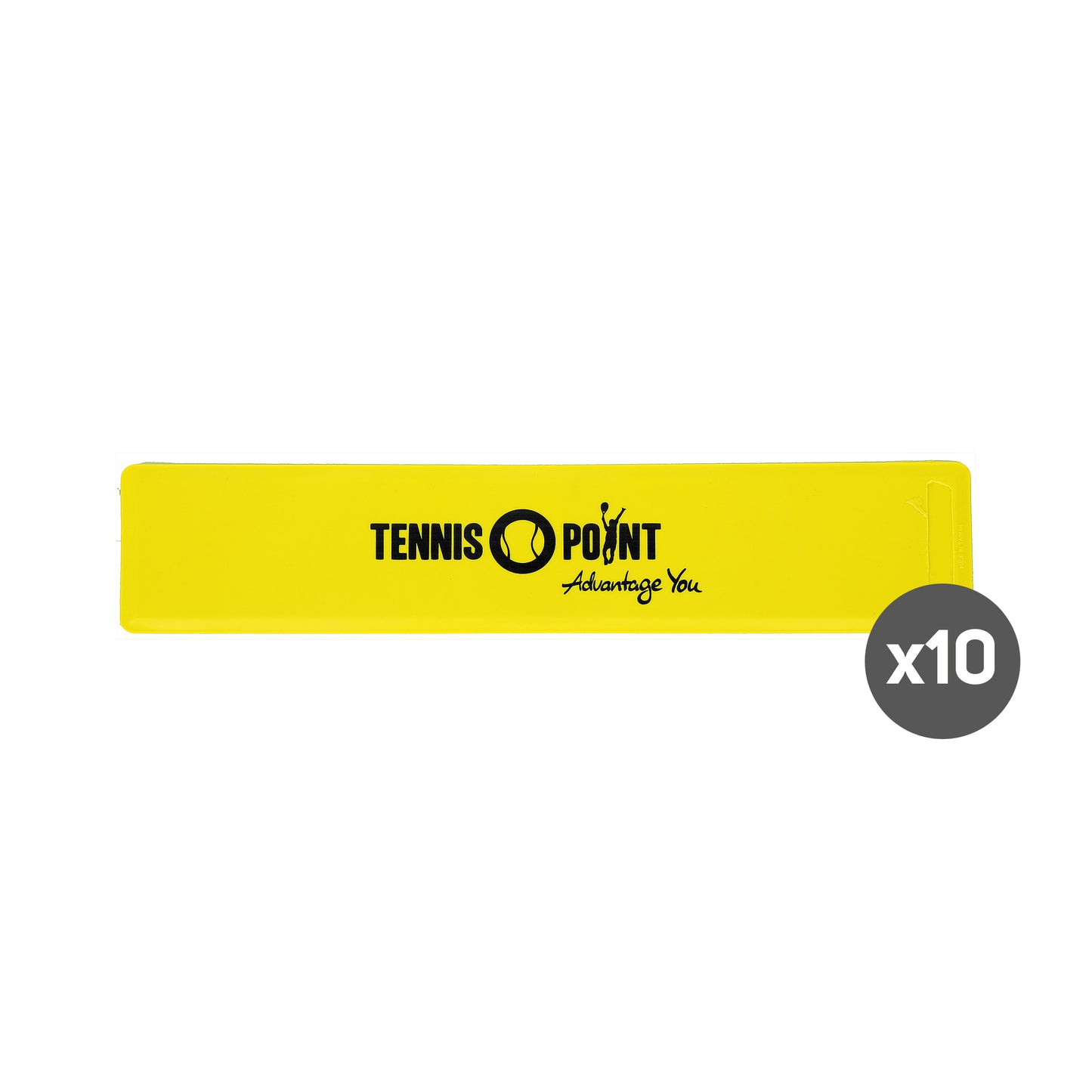 Tennis-Point 10er Pack Markierungslinie-Gelb,Schwarz