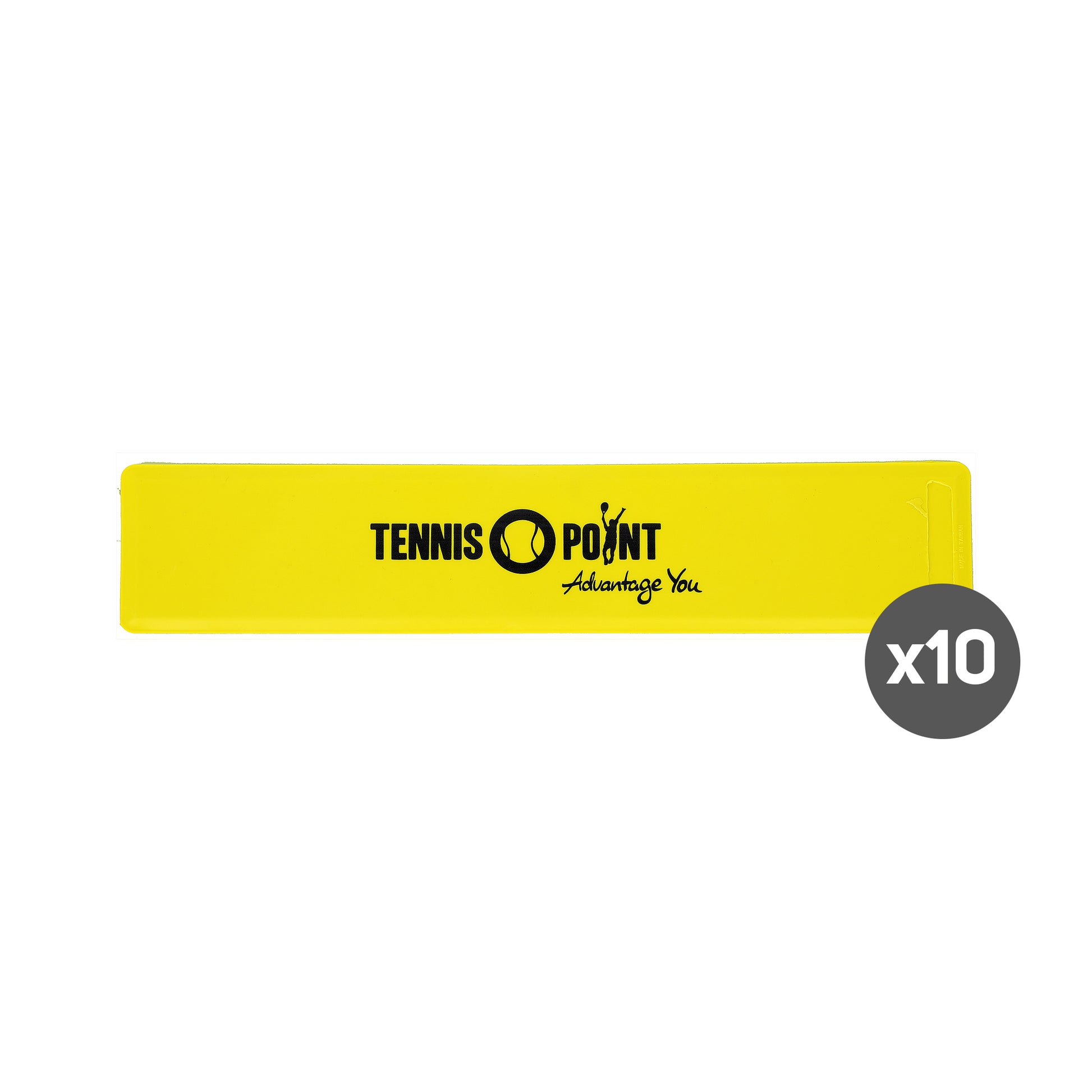 Tennis-Point 10er Pack Markierungslinie-Gelb,Schwarz