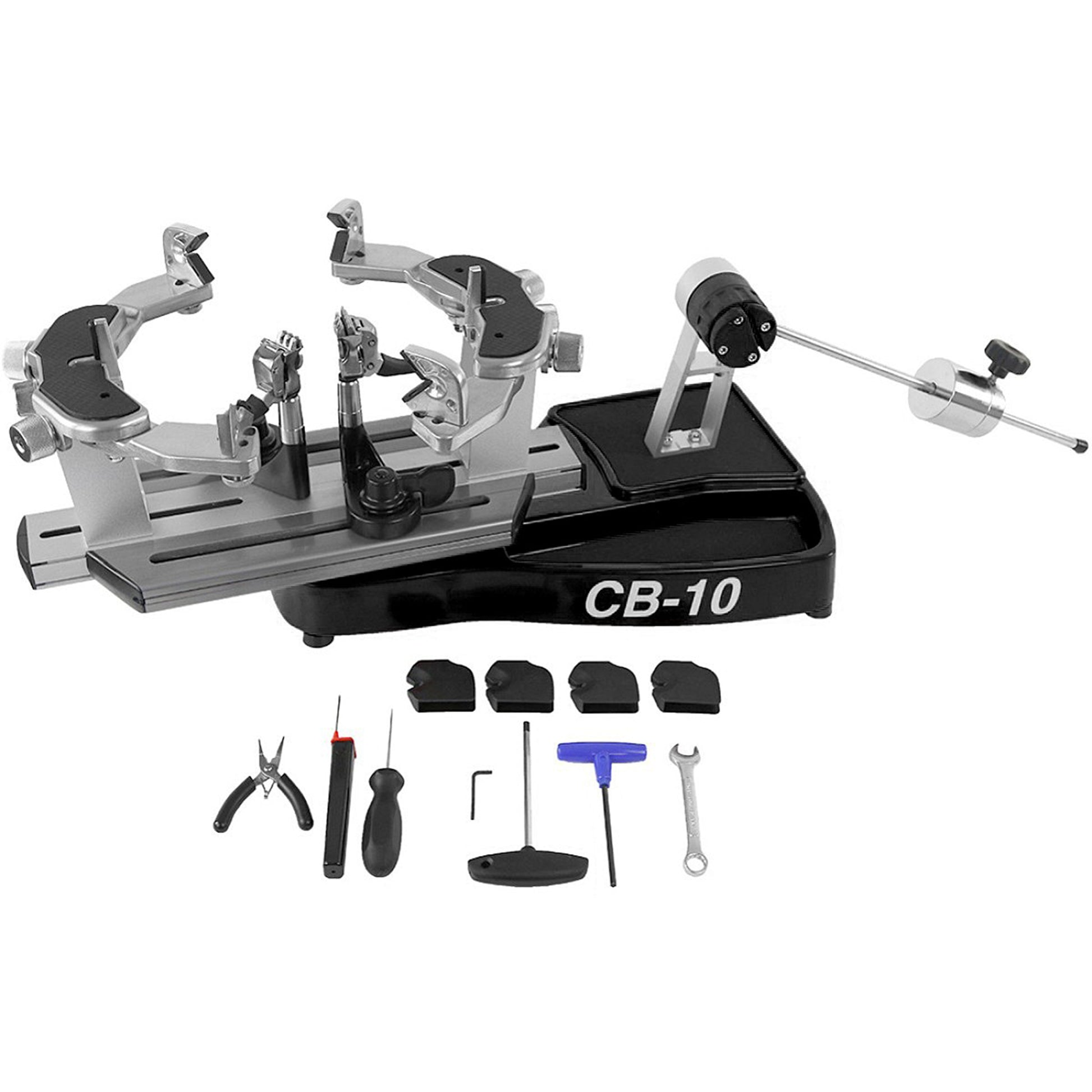 Tennis-Point Pro Plus CB10 Besaitungsmaschine-Schwarz,Silber