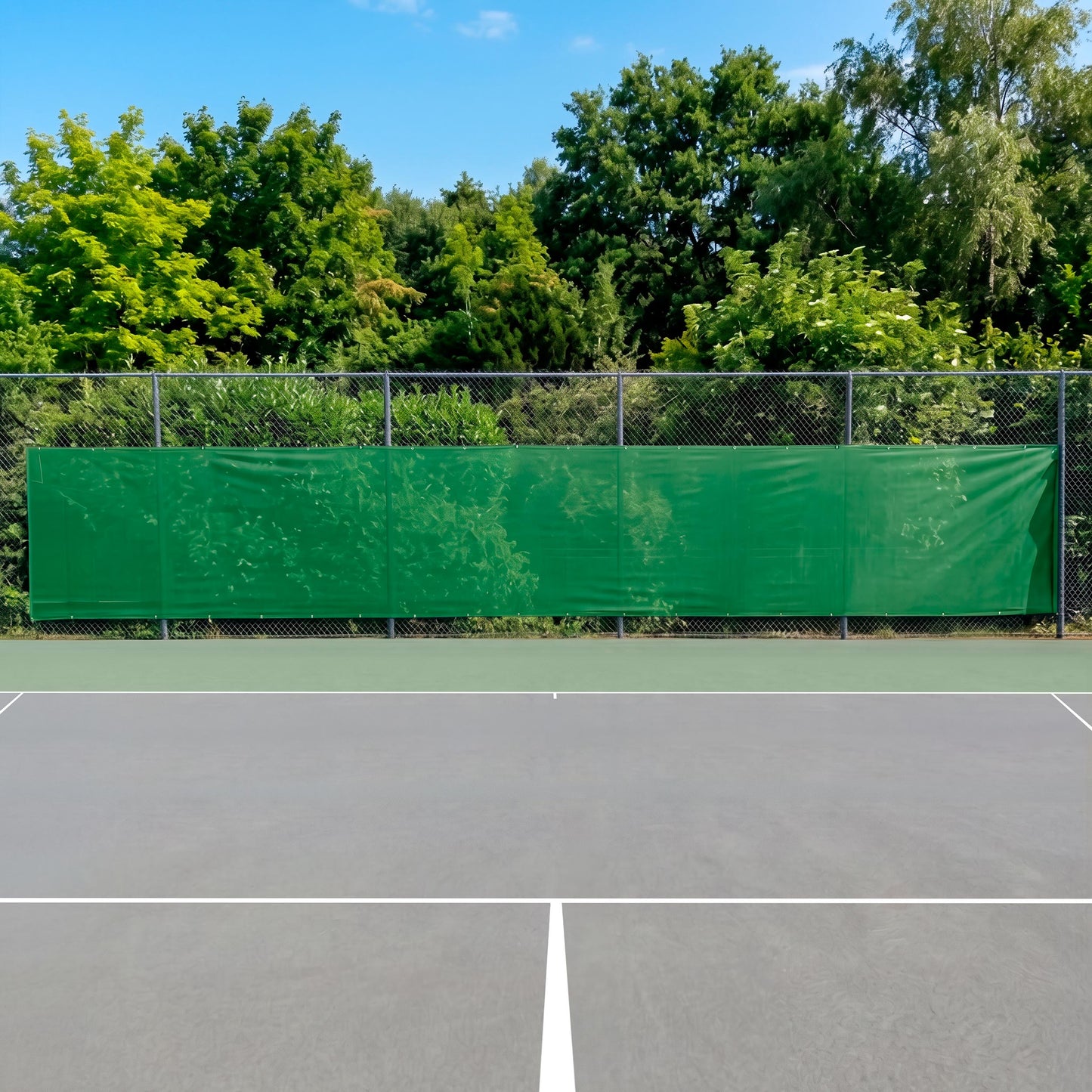 Tennis-Point Blanko 12x2m Sichtblende-Grün