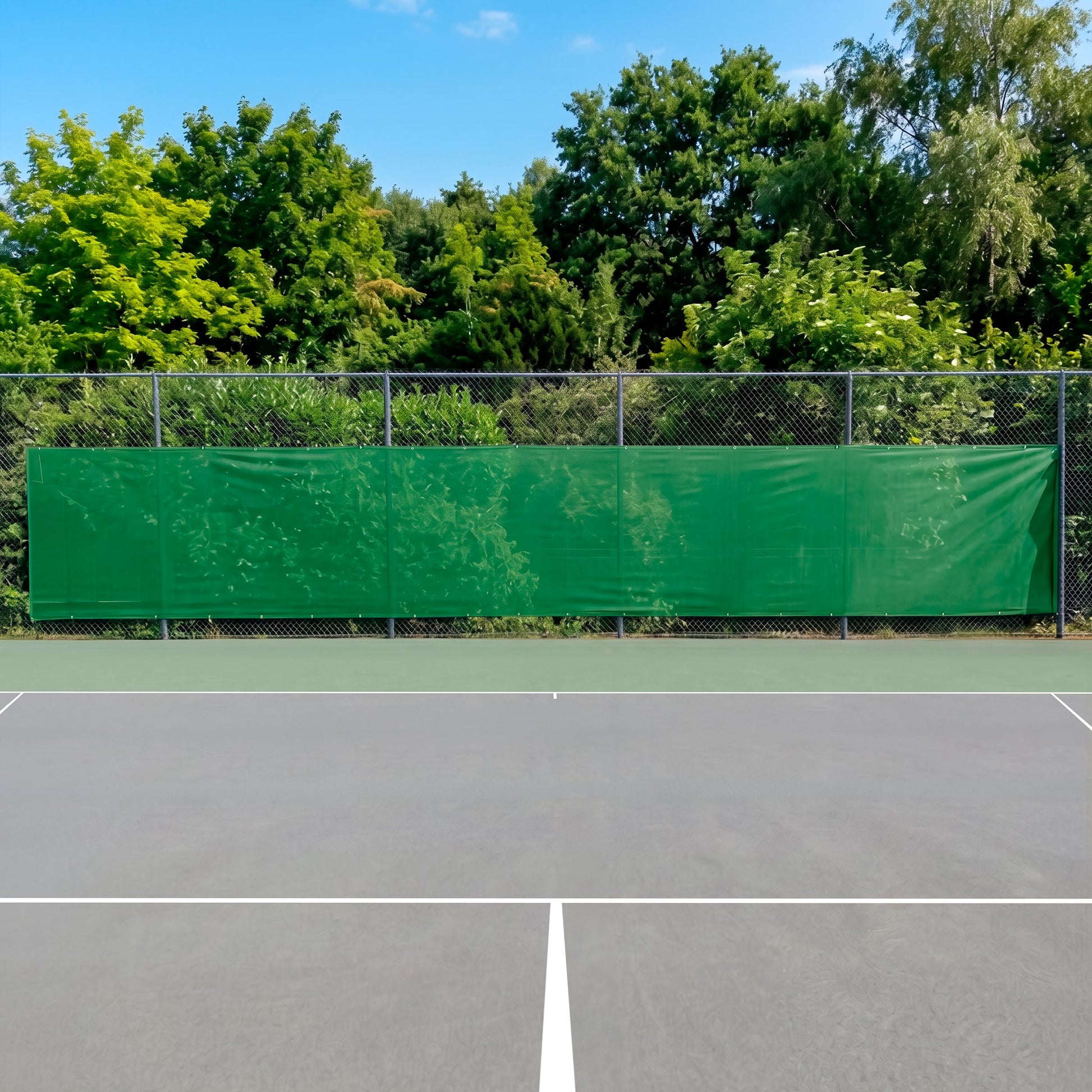 Tennis-Point Blanko 12x2m Sichtblende-Grün