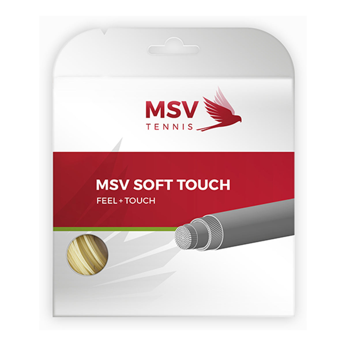MSV Soft-Touch natur Saitenset 12m - grau