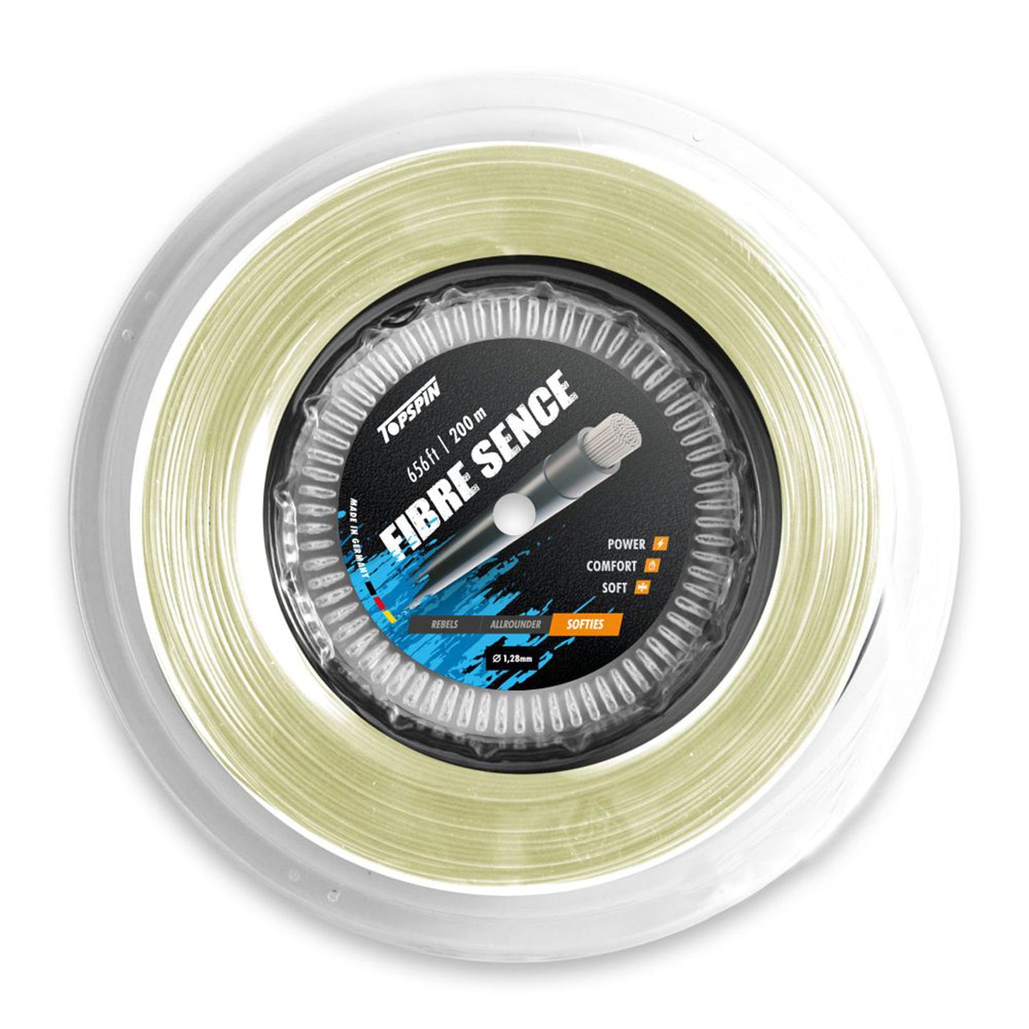 Topspin Fibre Sence 200m Saitenrolle-Nude