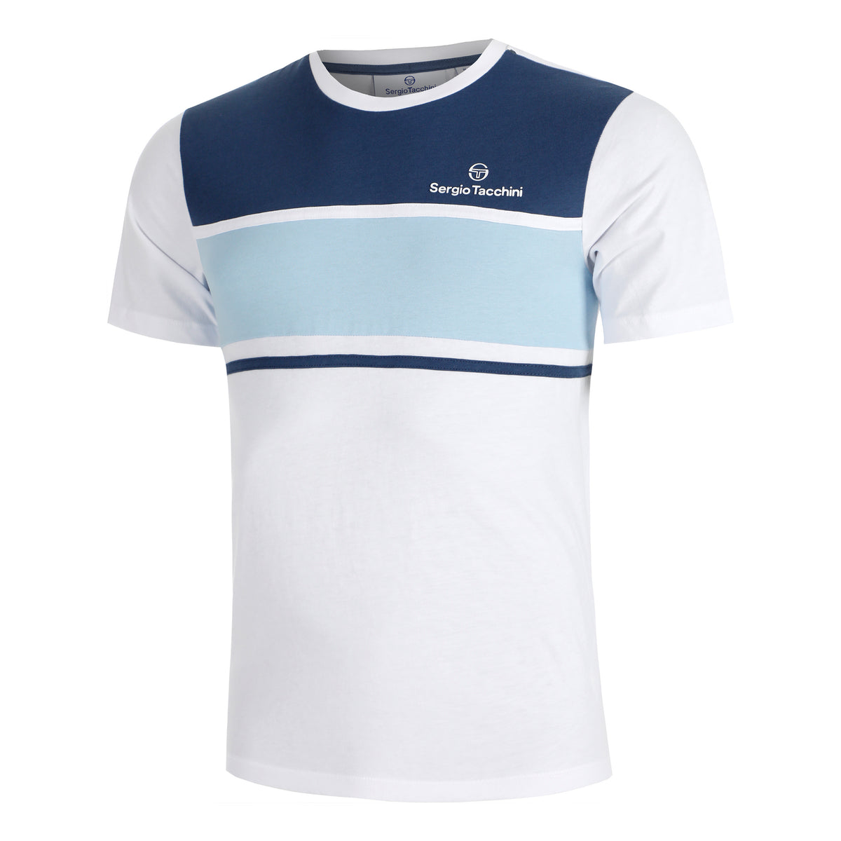Sergio Tacchini Arpa T-Shirt Herren-Weiß,Hellblau