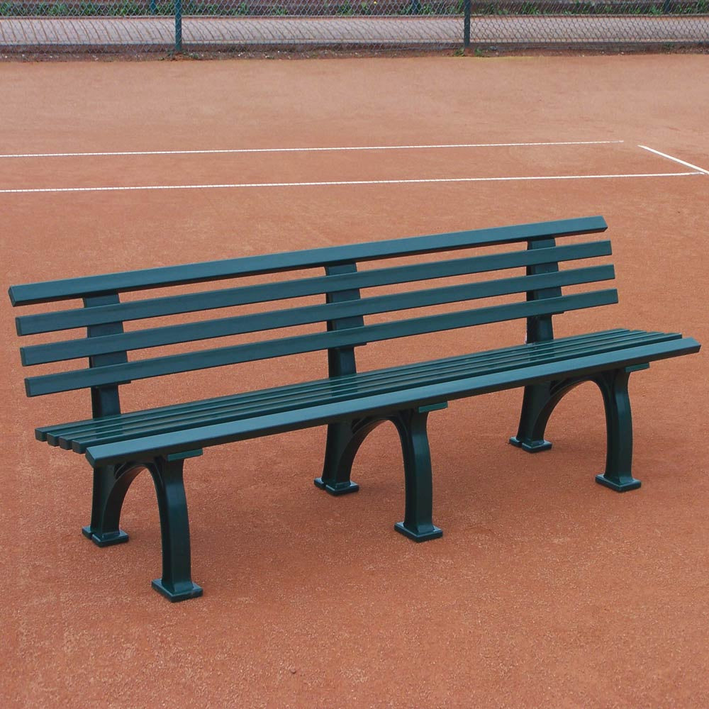 Tegra Tennisbank Mit Lehne-Grün