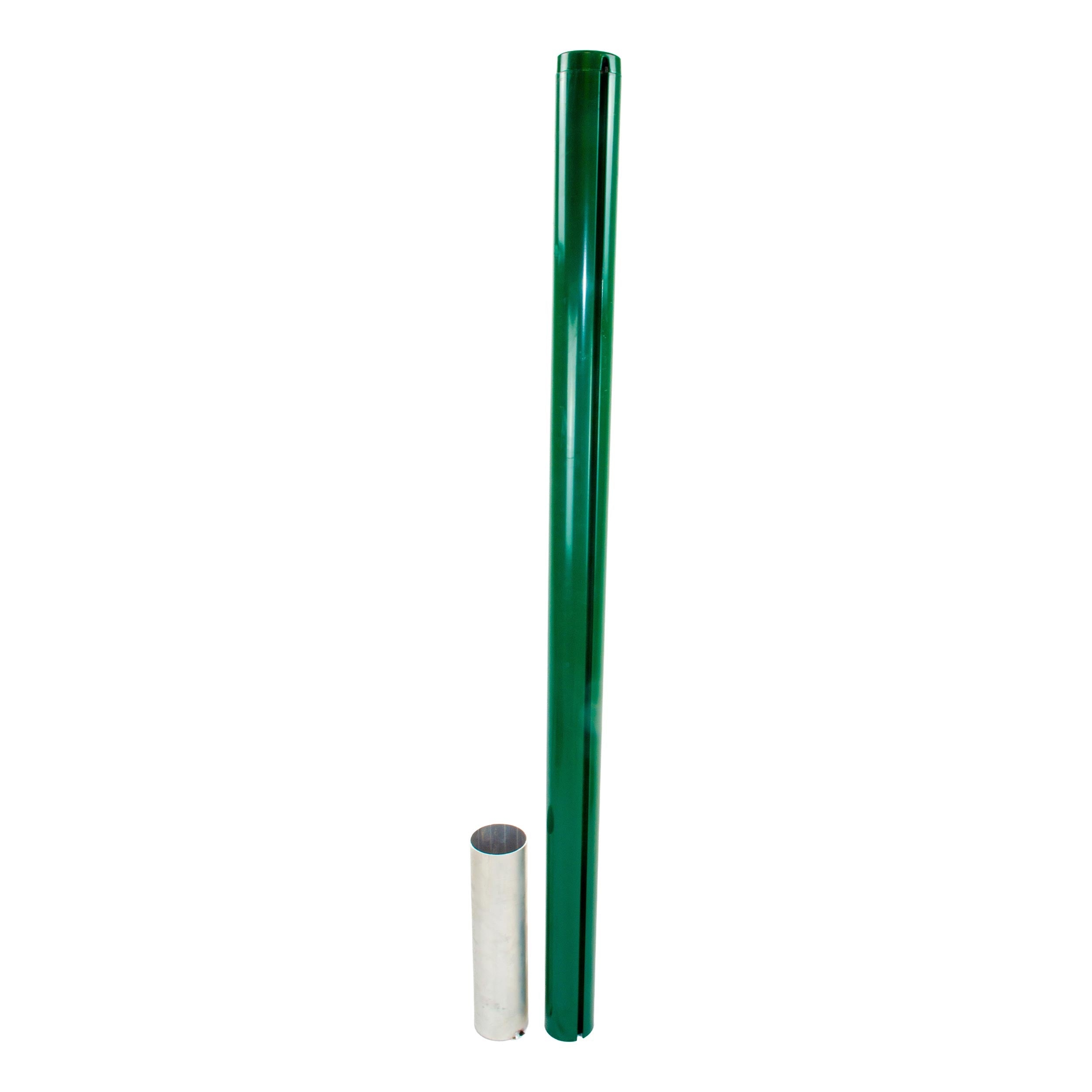 Tegra ASS Tennisnetzpfosten 83mm Rund,Aluminium-Dunkelgrün