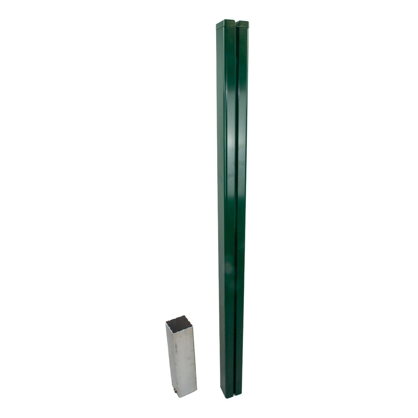 Tegra ASS Tennisnetzpfosten Aluminium,Vierkant-Dunkelgrün