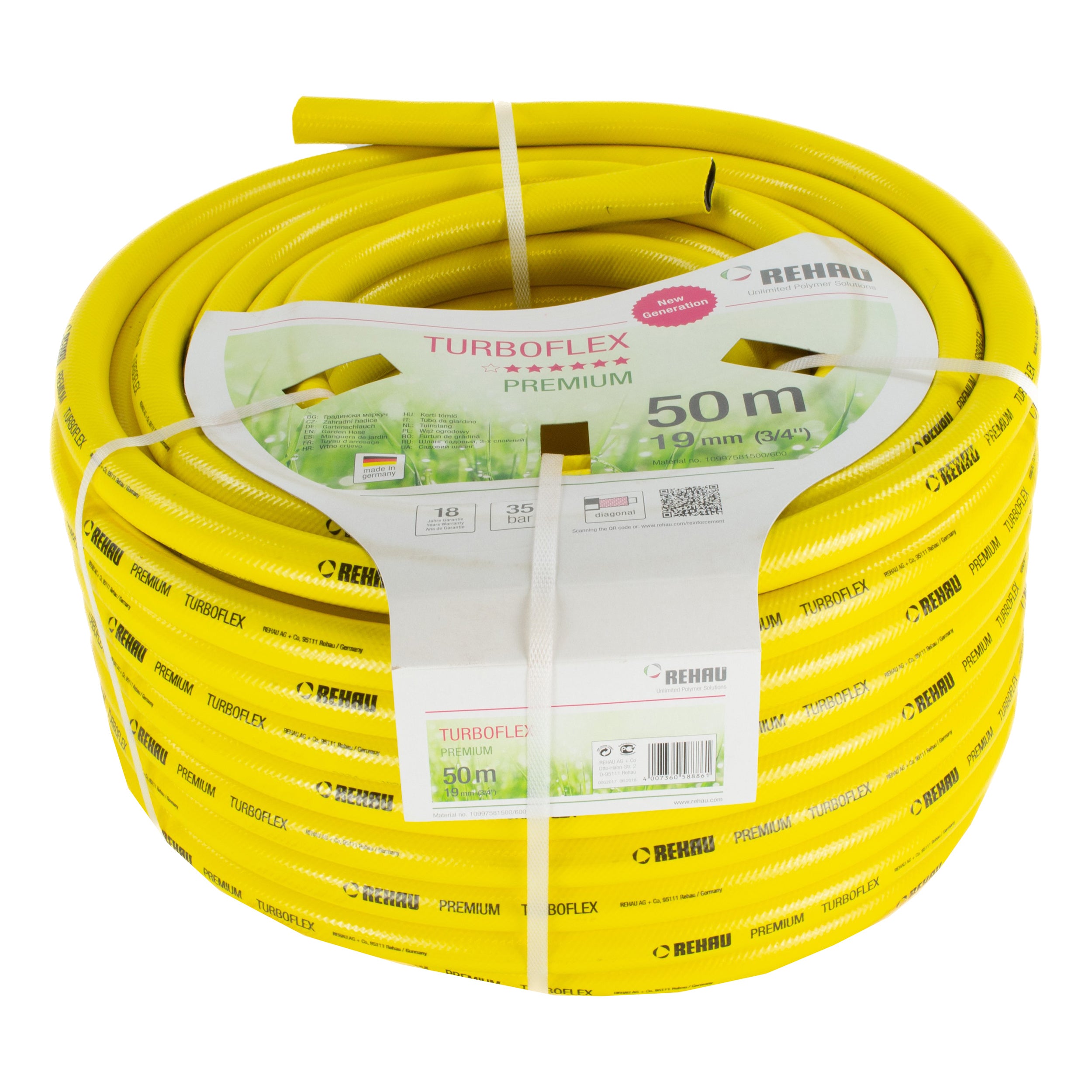 Tegra 50m Wasserschlauch 3/4"-Gelb