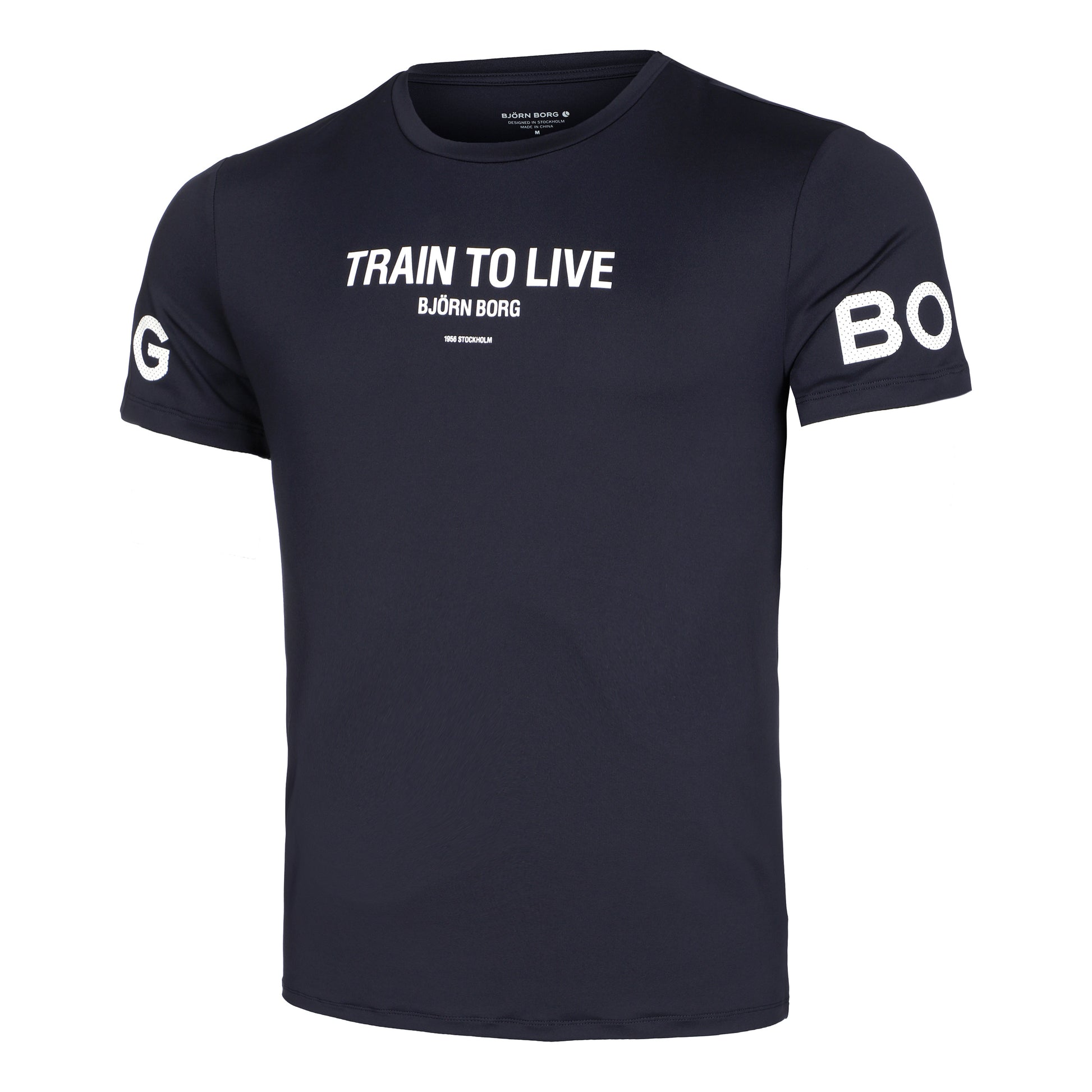 Björn Borg Borg Graphic T-Shirt Herren - dunkelblau, weiß