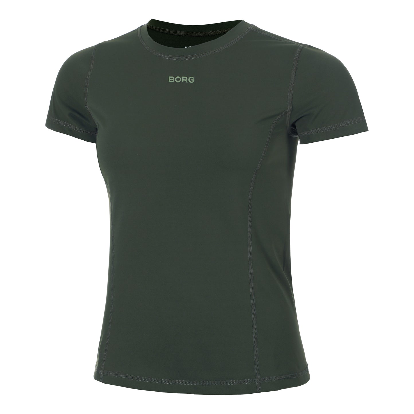 Björn Borg Sleek Slim T-Shirt Damen-Dunkelgrün