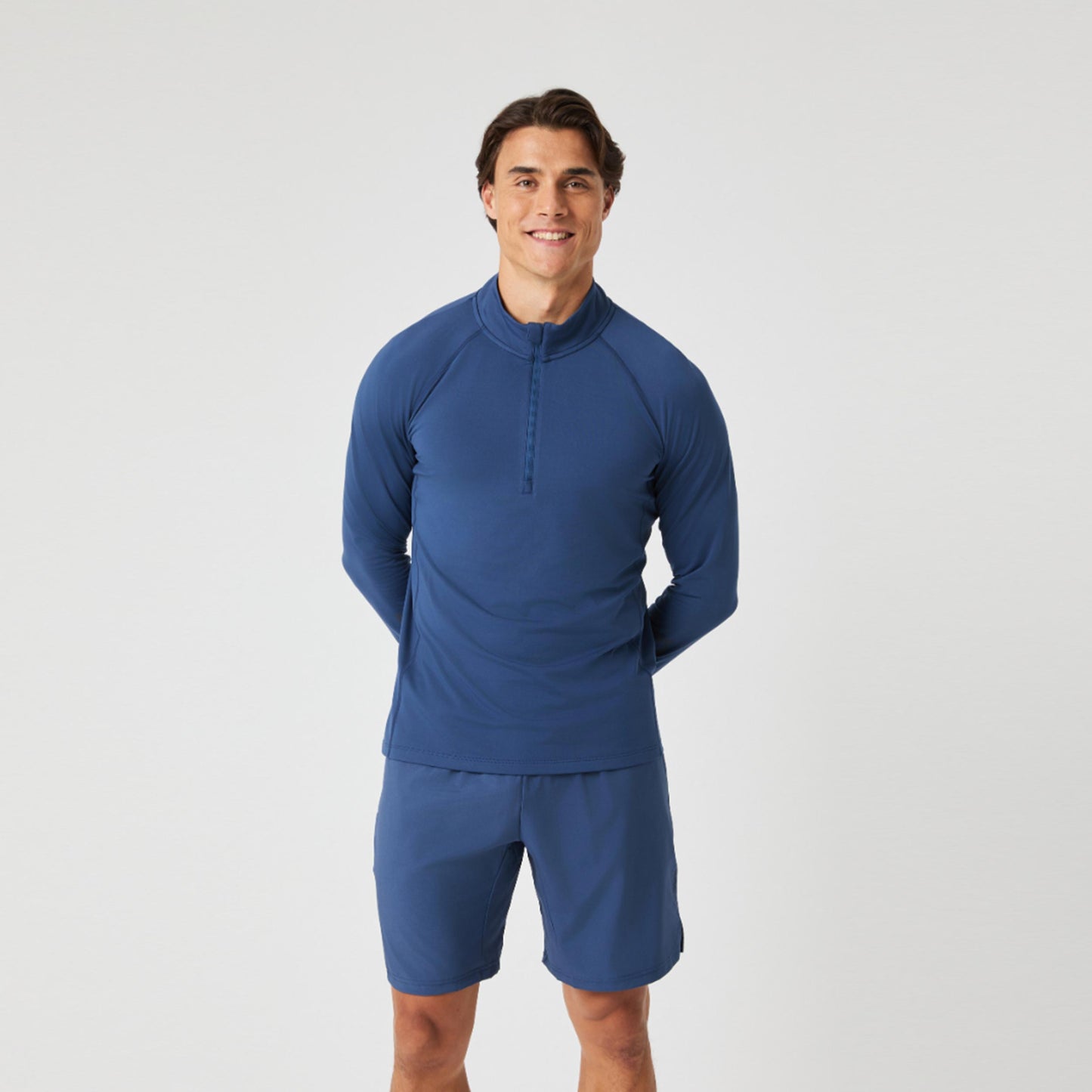Björn Borg Midlayer Half Zip Longsleeve Herren - dunkelblau
