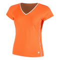 Ace V-Neck T-Shirt Damen - orange