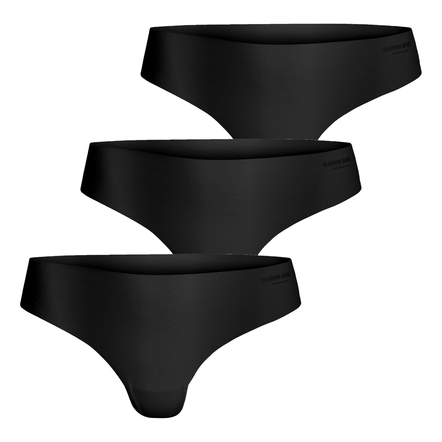 Björn Borg Invisible String 3er Pack Damen-Schwarz