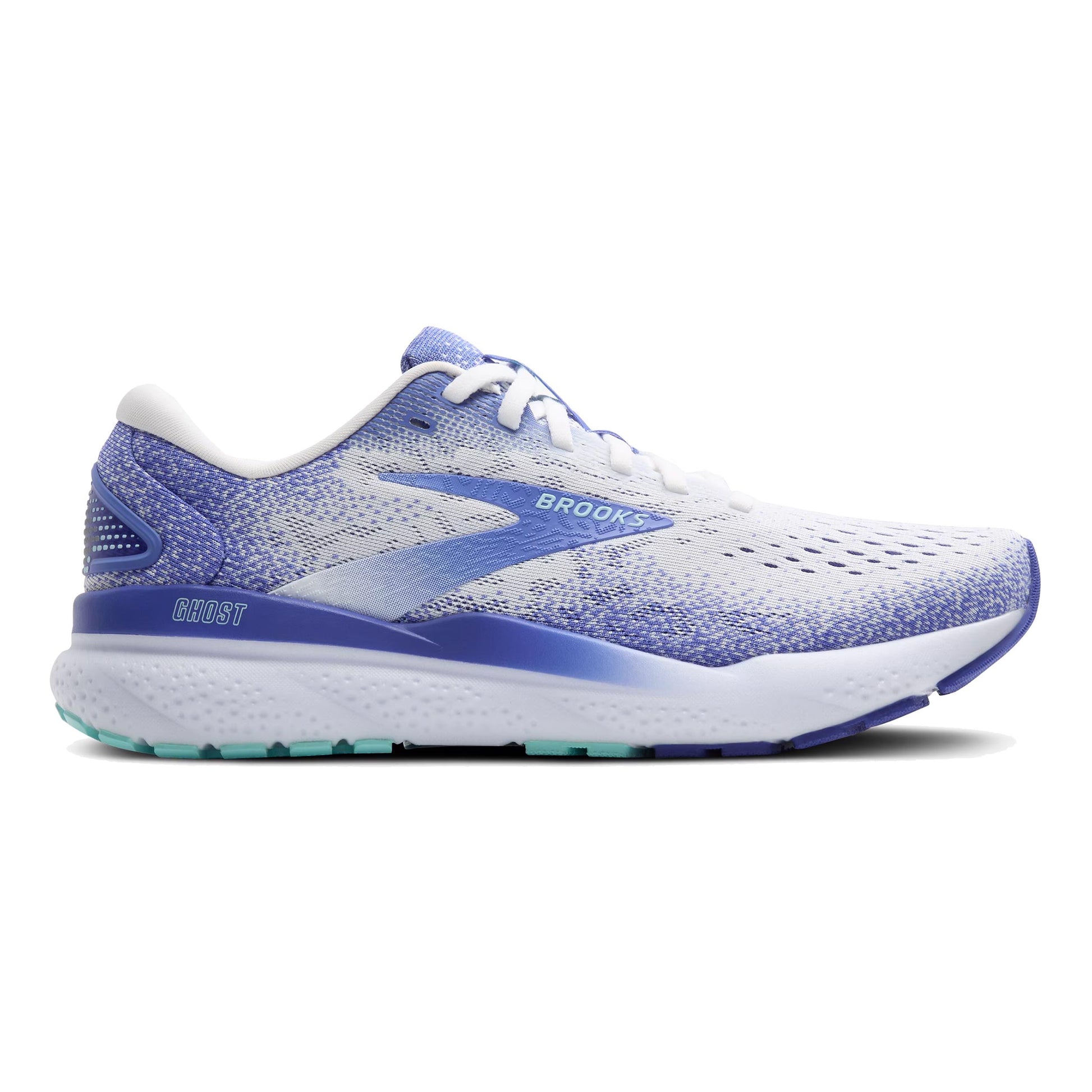 Brooks Ghost 16 Neutralschuh Damen-Weiß,Blau