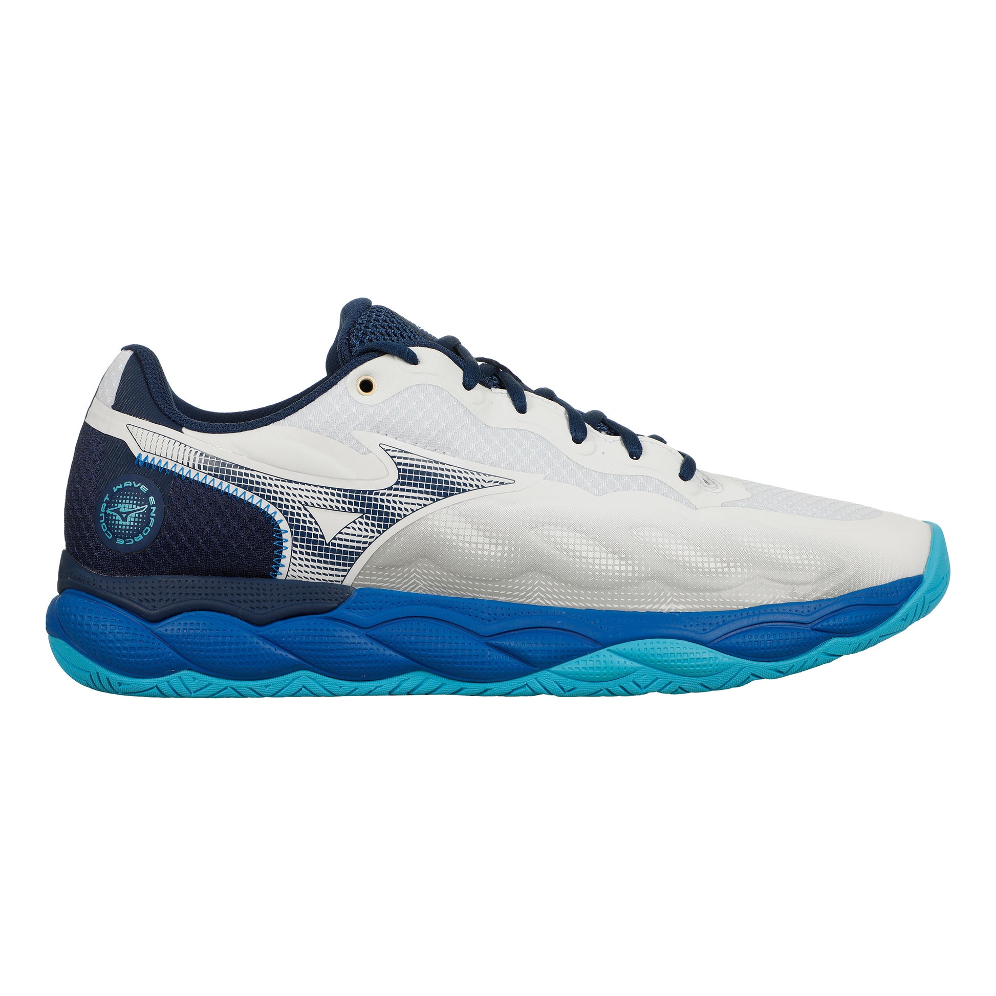 Mizuno Wave Enforce Court Allcourtschuh Herren - weiß, dunkelblau