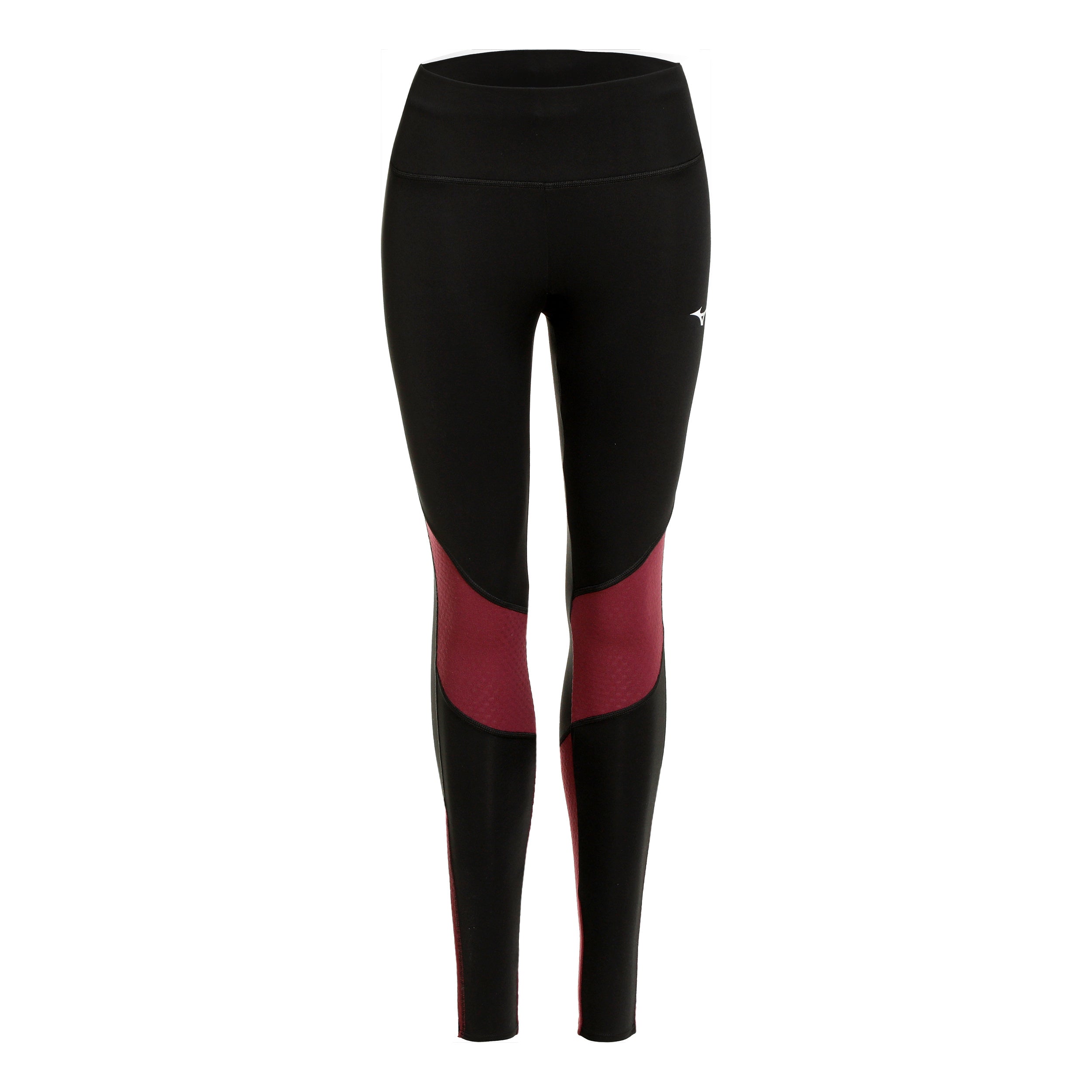 Mizuno Warmalite Lauftight Damen-Schwarz,Rot