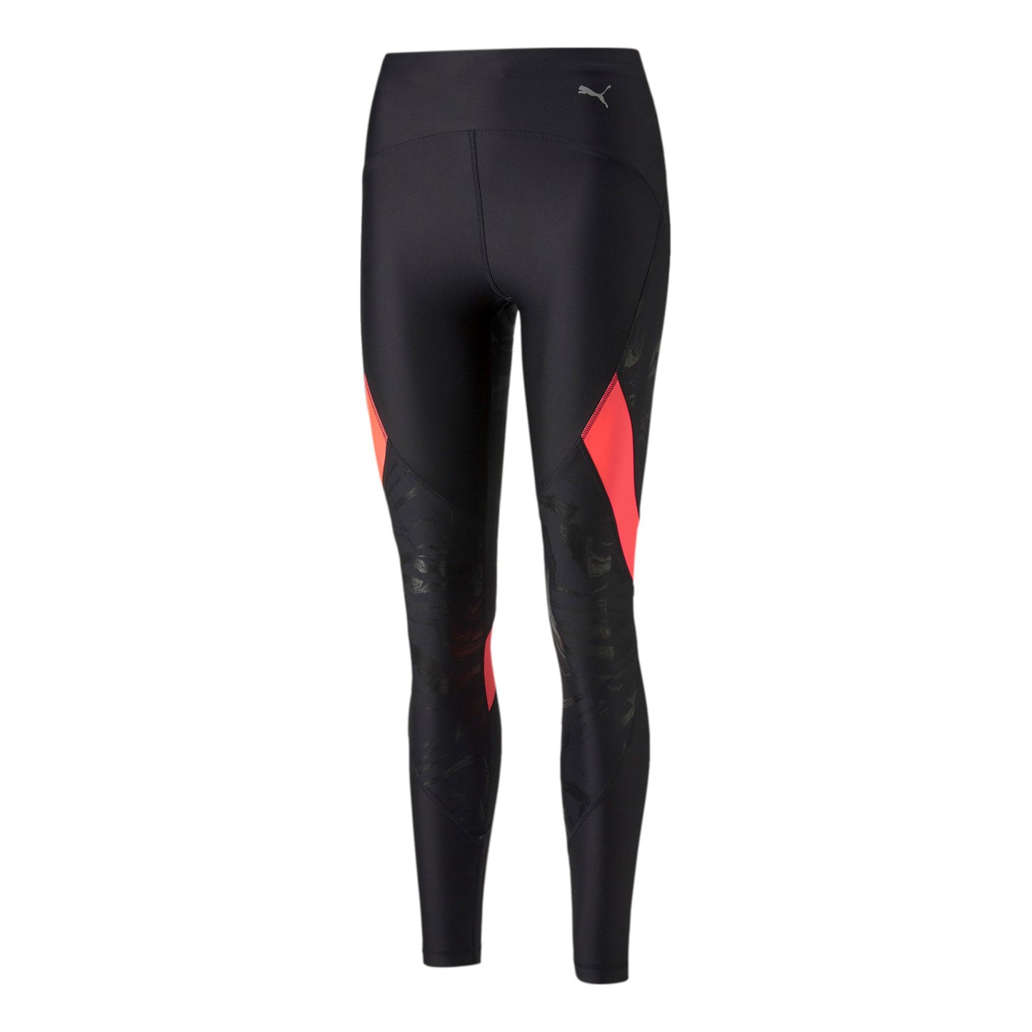 Puma Ultraform Highwaist Fleece Shine All Over Print Tight Damen-Schwarz,Pink