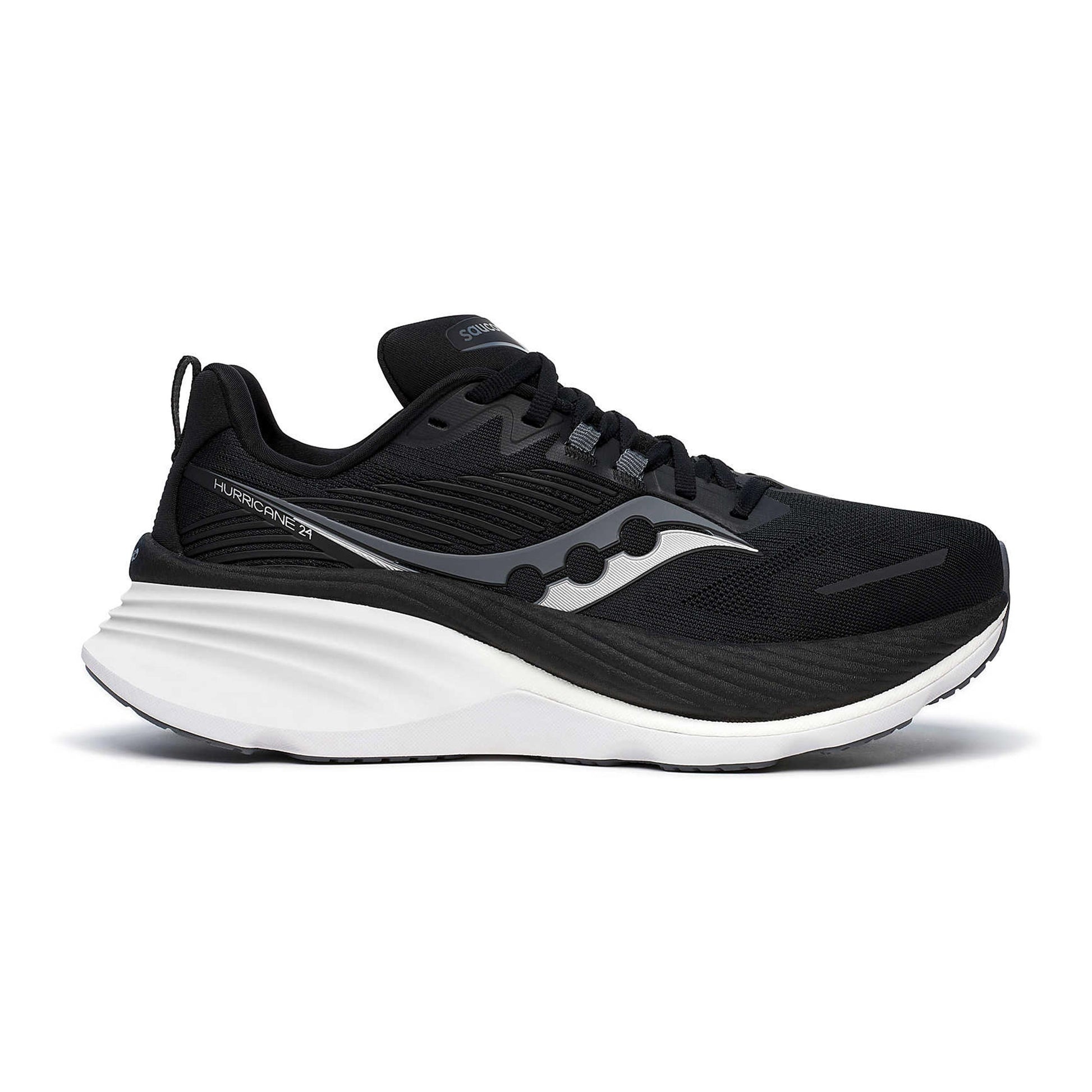 Saucony Hurricane 24 Wide Stabilitätsschuh Herren-Schwarz,Anthrazit
