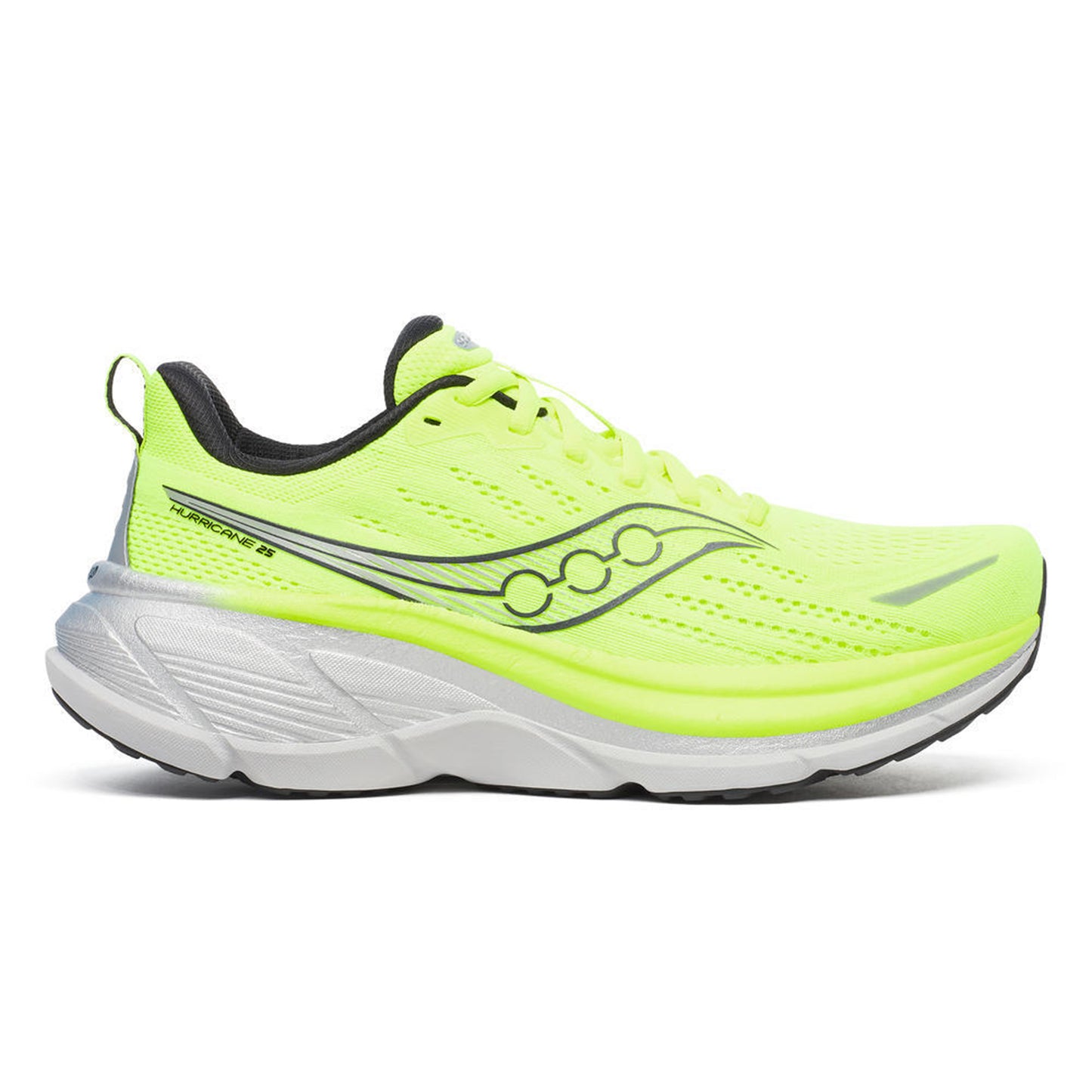 Saucony Hurricane 25 Stabilitätsschuh Herren-zitronengelb, schwarz