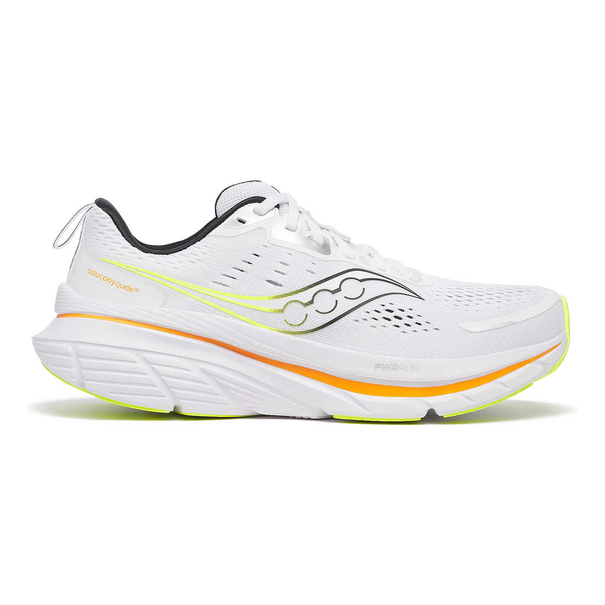 Saucony Guide 18 Stabilitätsschuh Herren - weiß, orange