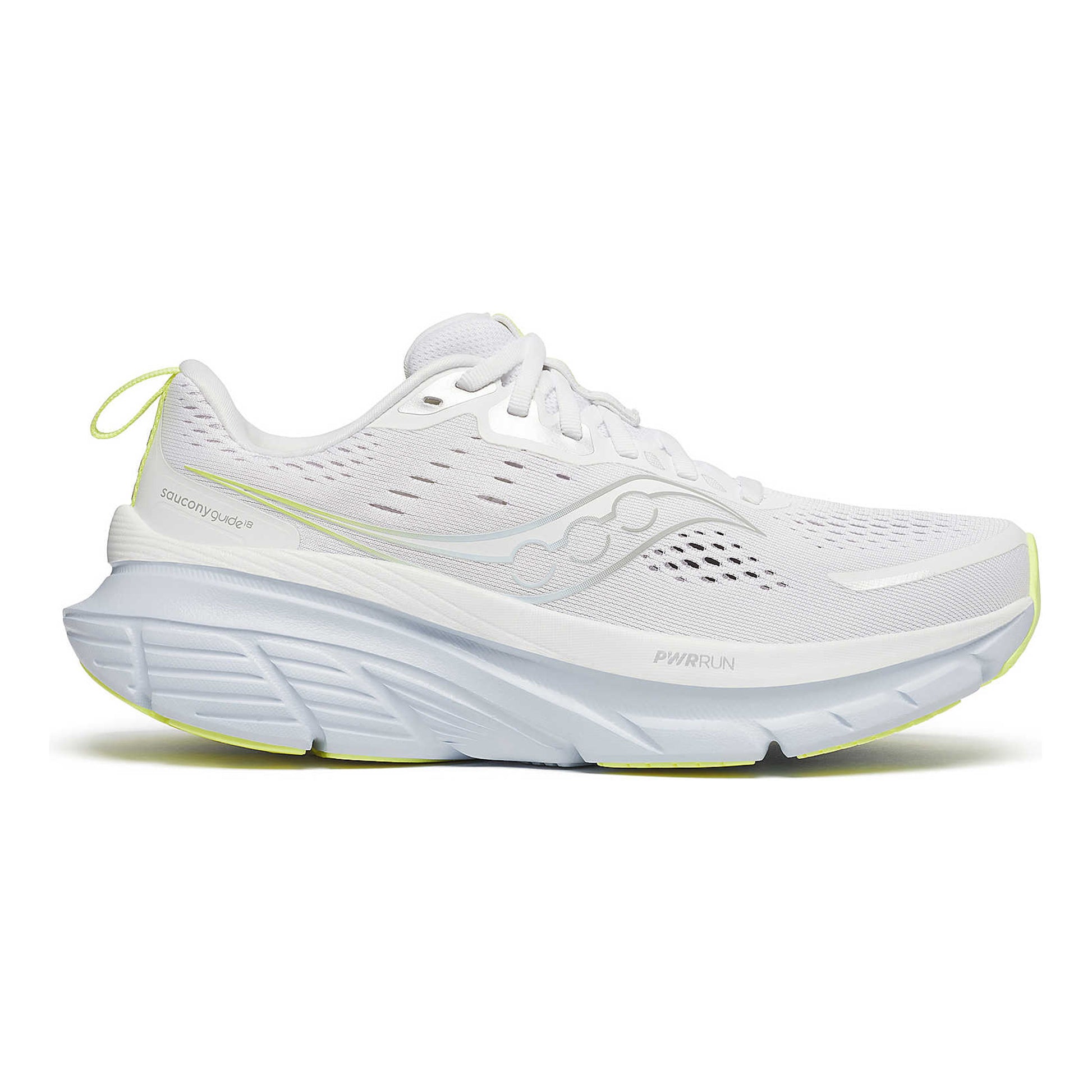 Saucony Guide 18 Stabilitätsschuh Damen - weiß, hellblau