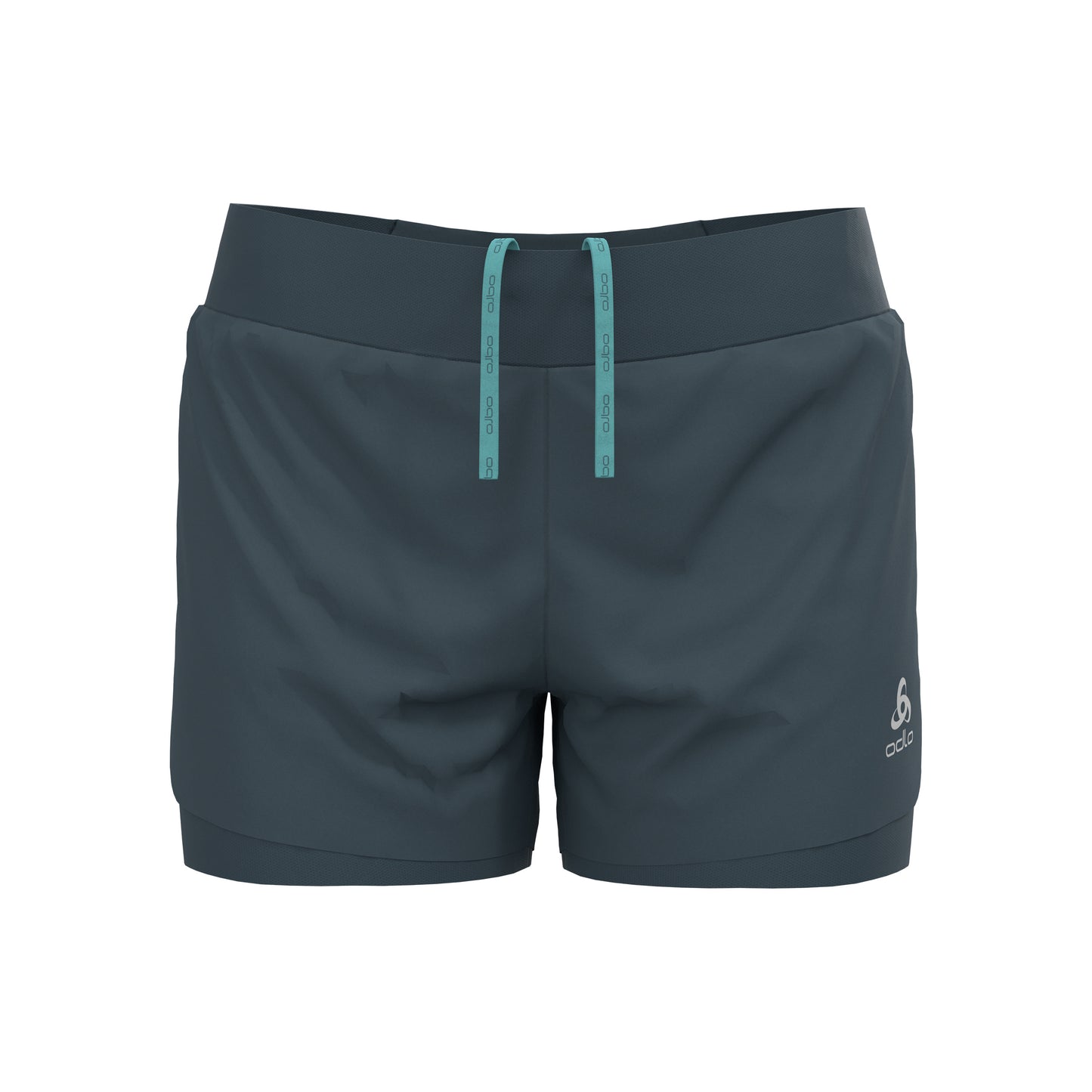 Odlo Zeroweight 3inch 2in1 Laufshorts Damen - dunkelgrau,