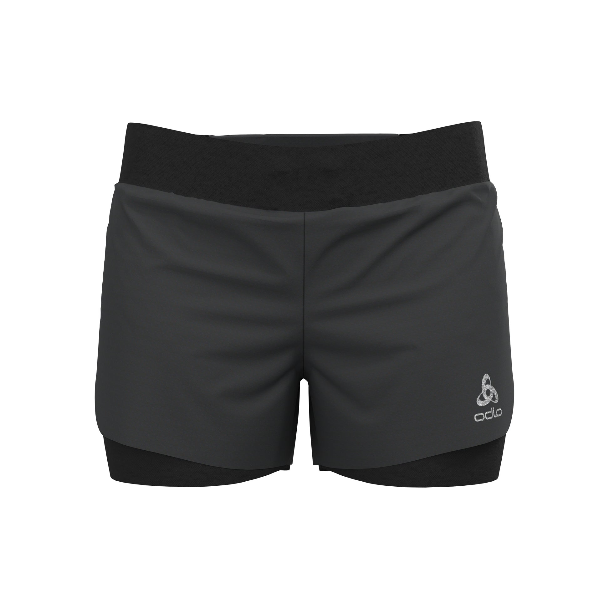 Odlo Zeroweight 3inch 2in1 Laufshorts Damen-Schwarz