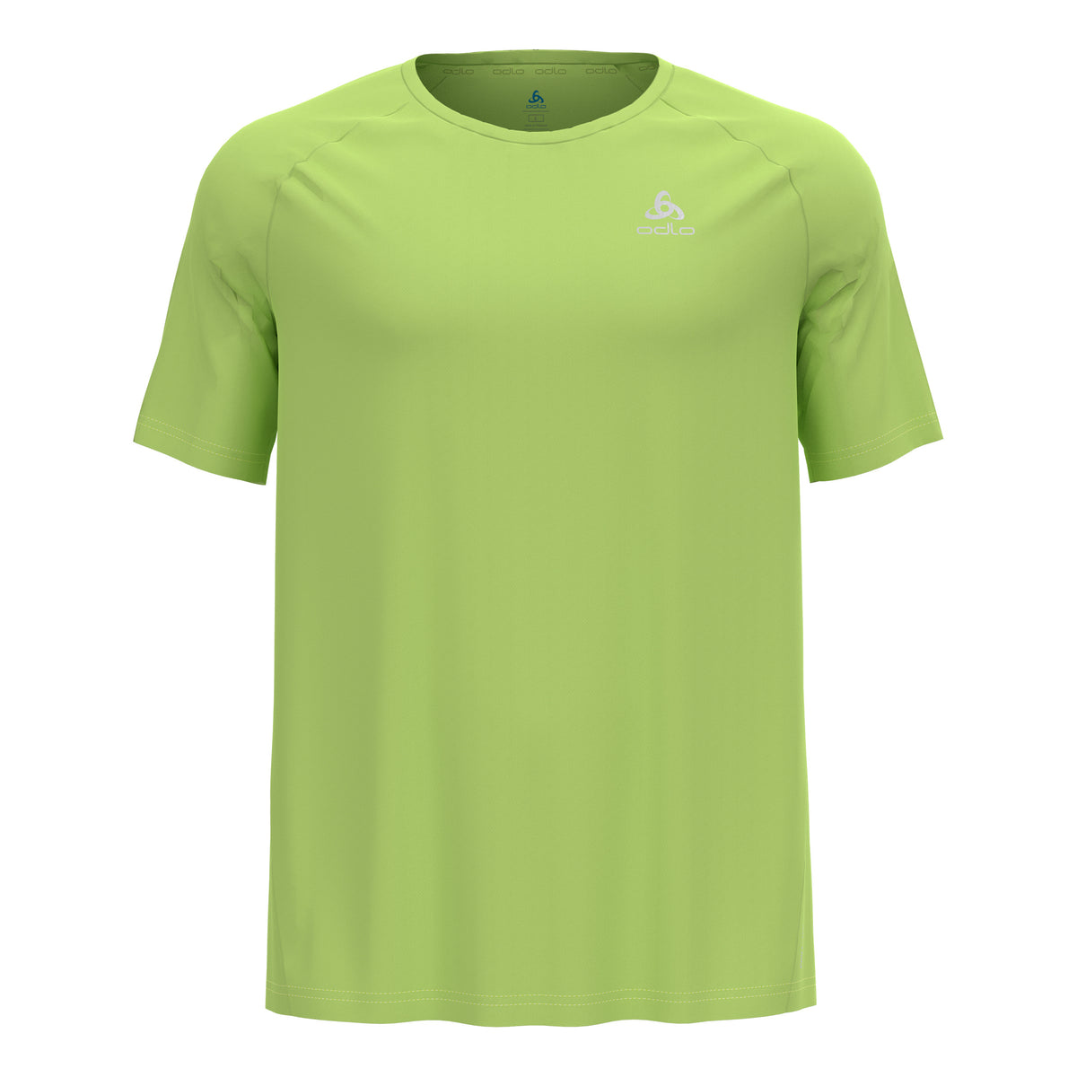 Odlo Essential Chill-Tec Crew Neck Laufshirt Herren - hellgrün,