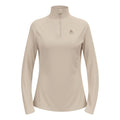 Essential Ceramiwarm Mid Layer 1/2 Zip Laufshirt Damen-Creme