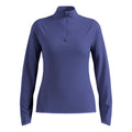 Zeroweight Warm Mid Layer 1/2 Zip Laufshirt Damen-Blau