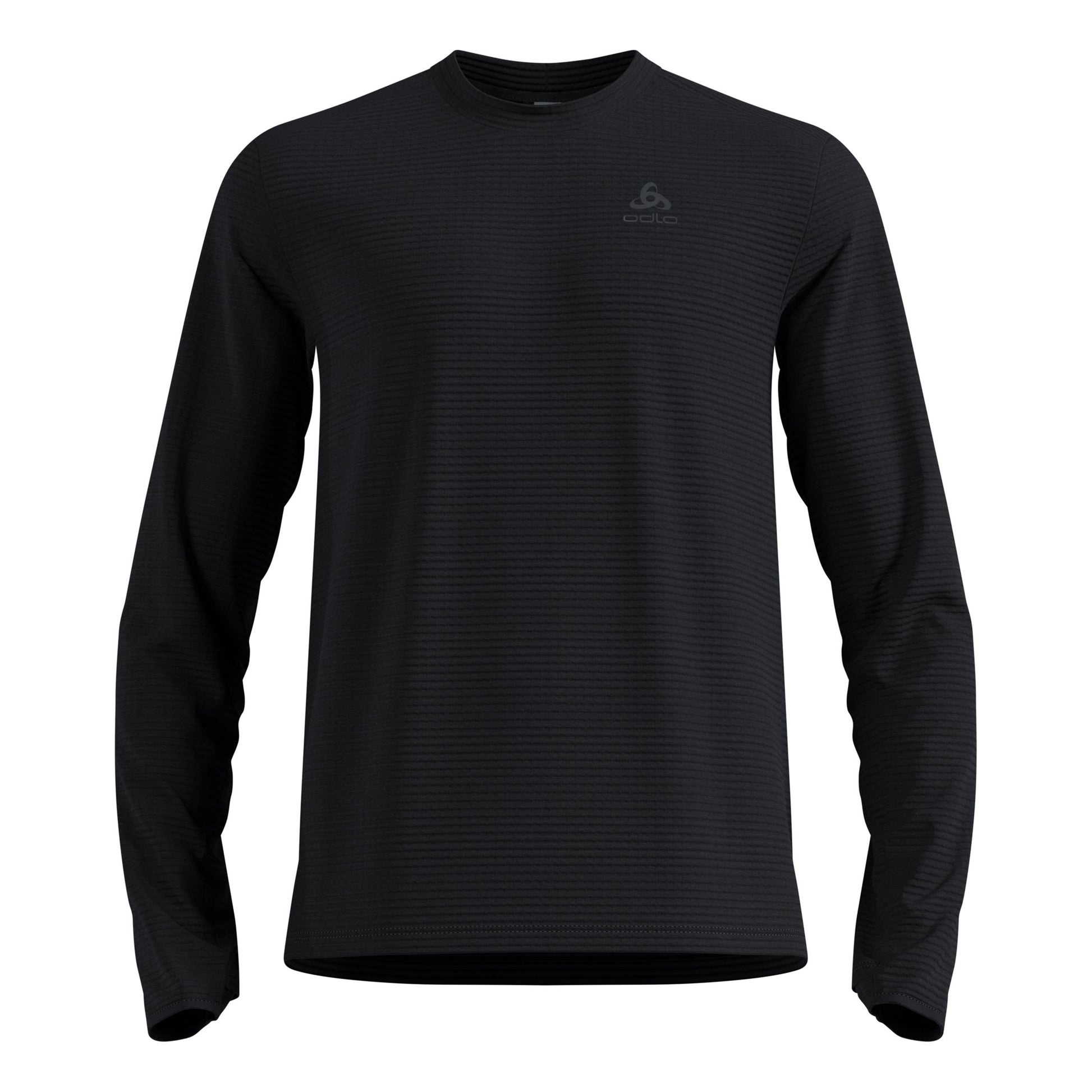 Odlo Essential Thermal Midlayer Laufshirt Herren-Schwarz