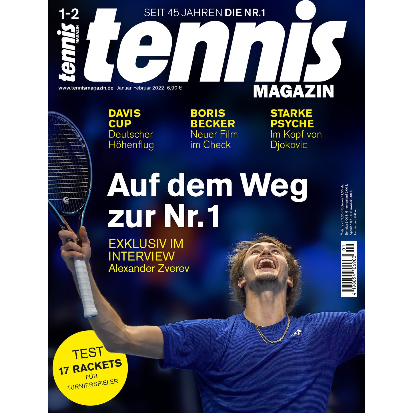 Tennis Magazin Januar / Februar 2022 Zeitschrift