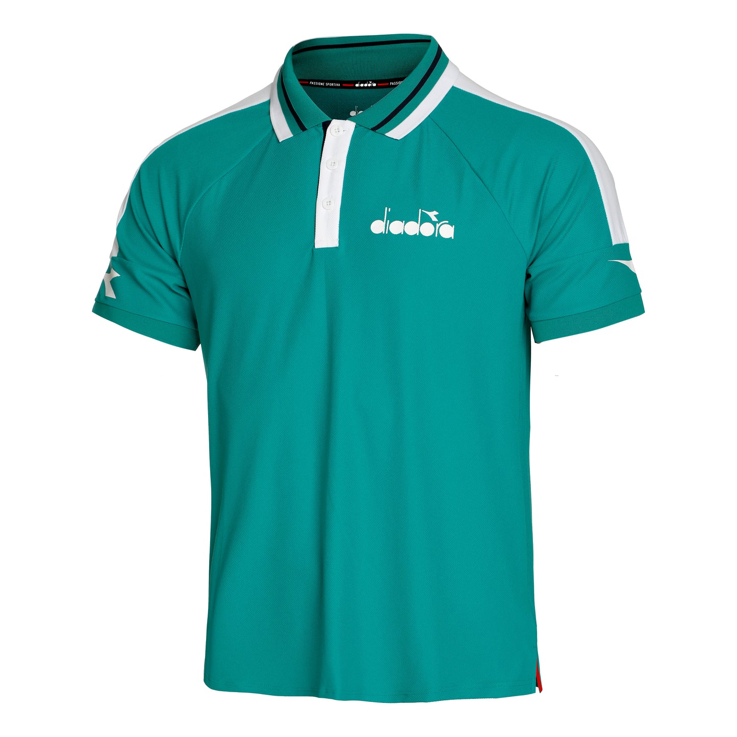 Diadora Icon Polo Herren - grün, weiß