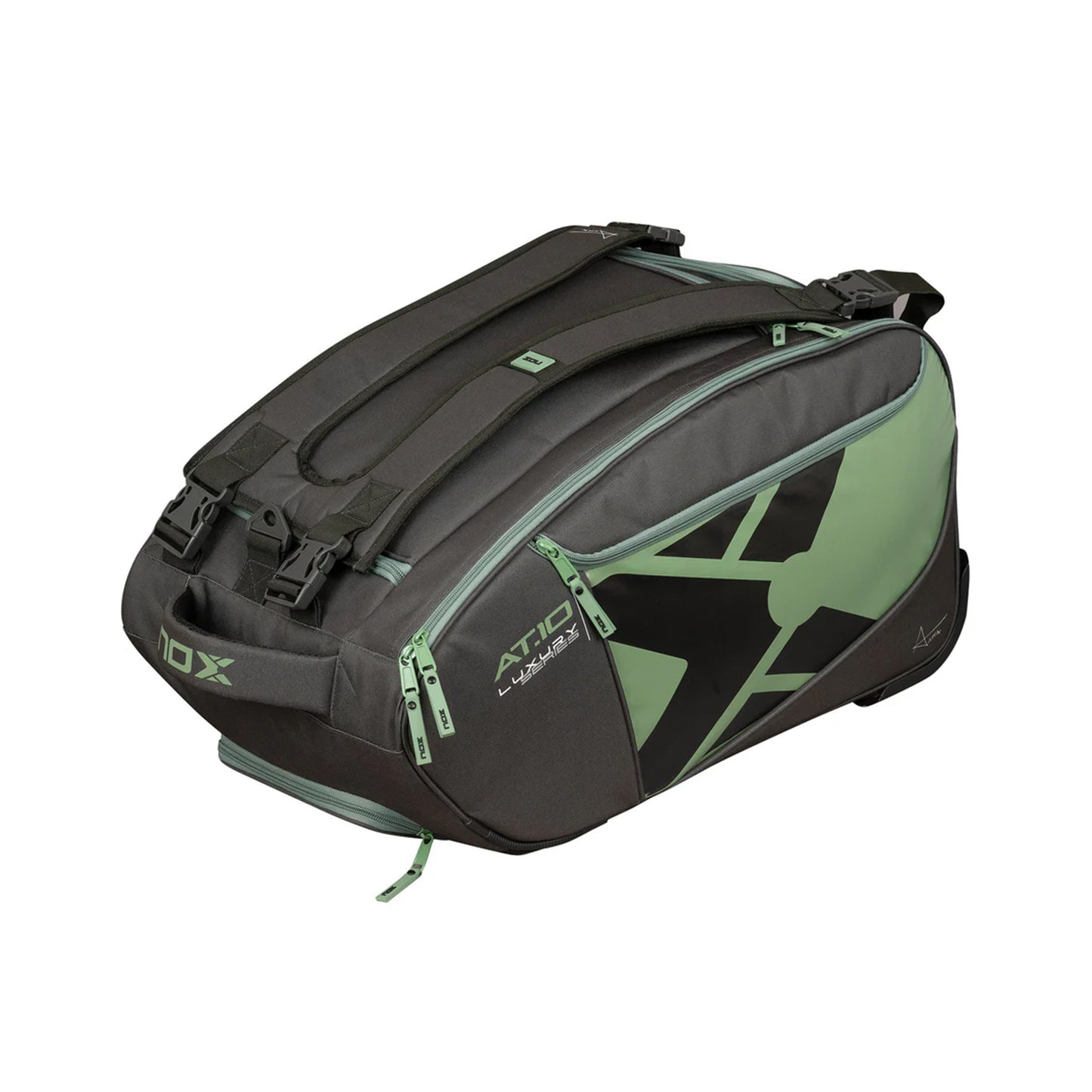 NOX AT10 Competition Padelschlägertasche-Schwarz,Oliv