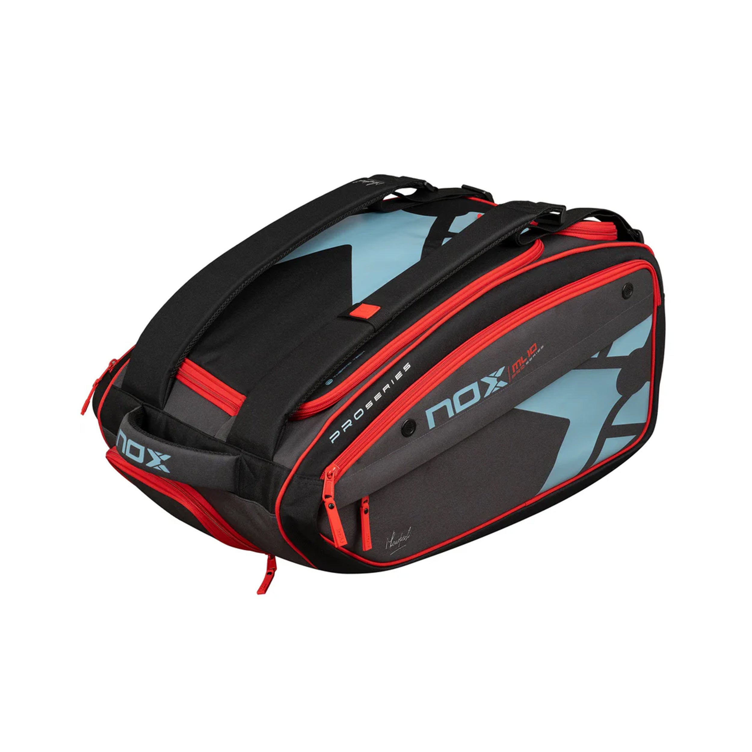 NOX ML10 Competition XL Compact Padelschlägertasche-Schwarz,Rot