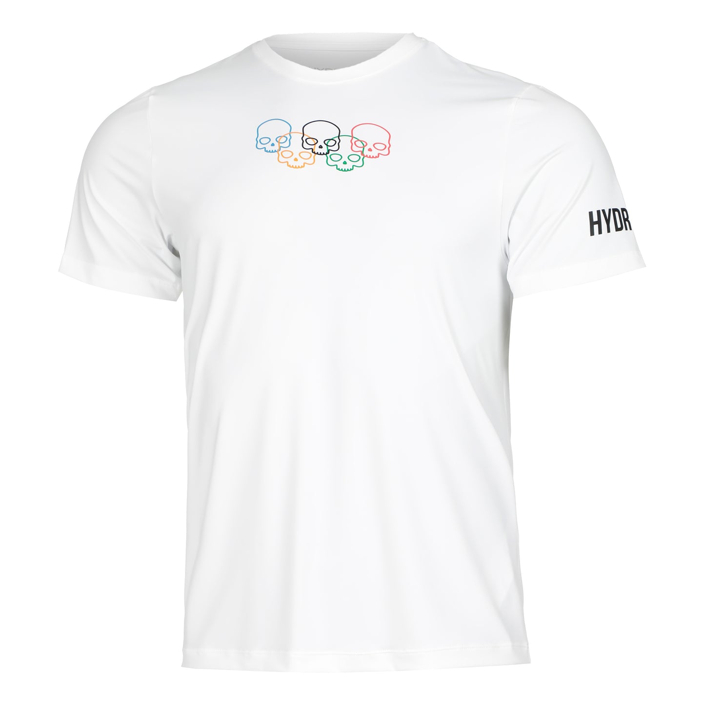 Hydrogen Olympic Skull Tech T-Shirt Herren - weiß, mehrfarbig