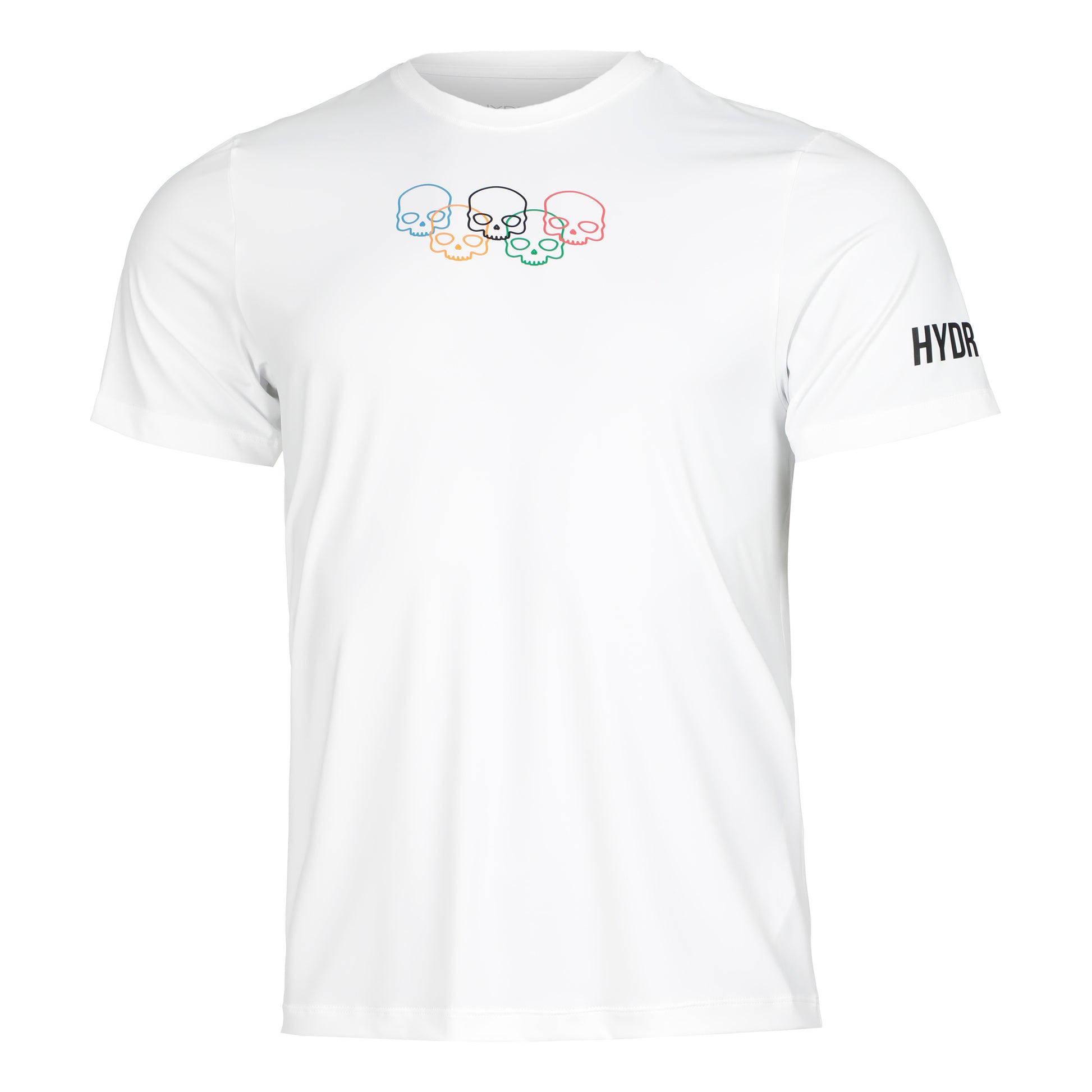 Hydrogen Olympic Skull Tech T-Shirt Herren - weiß, mehrfarbig