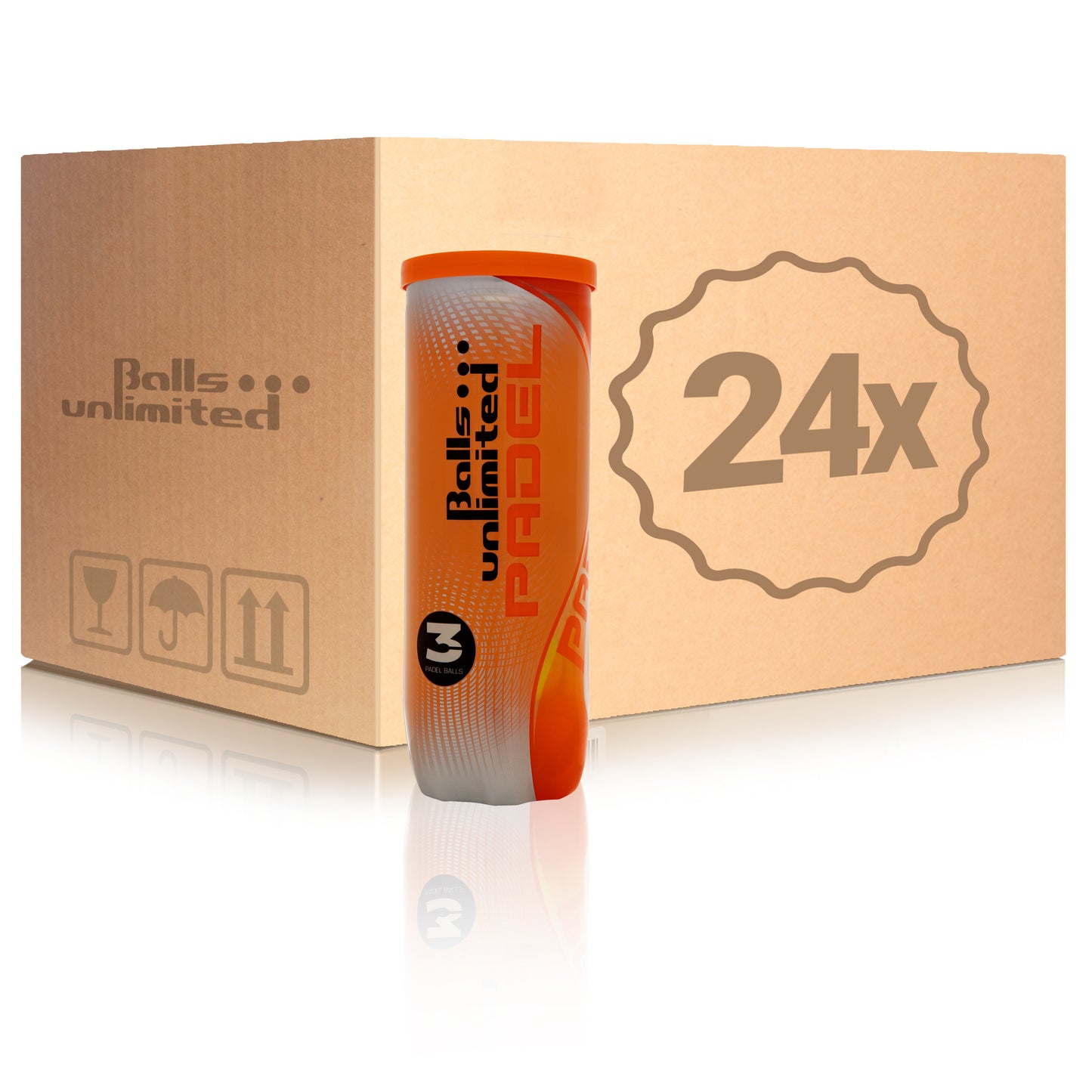 Balls Unlimited 24x 3er Dose Padel Ball im Karton