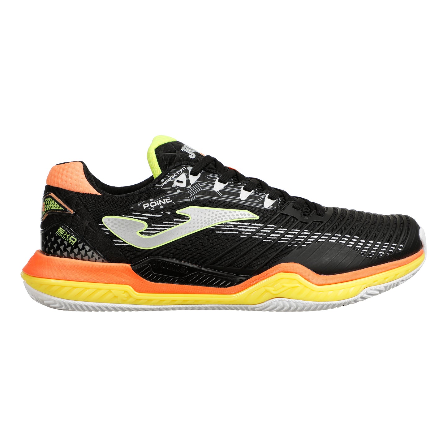 Joma Point Sandplatzschuh Herren - schwarz, orange