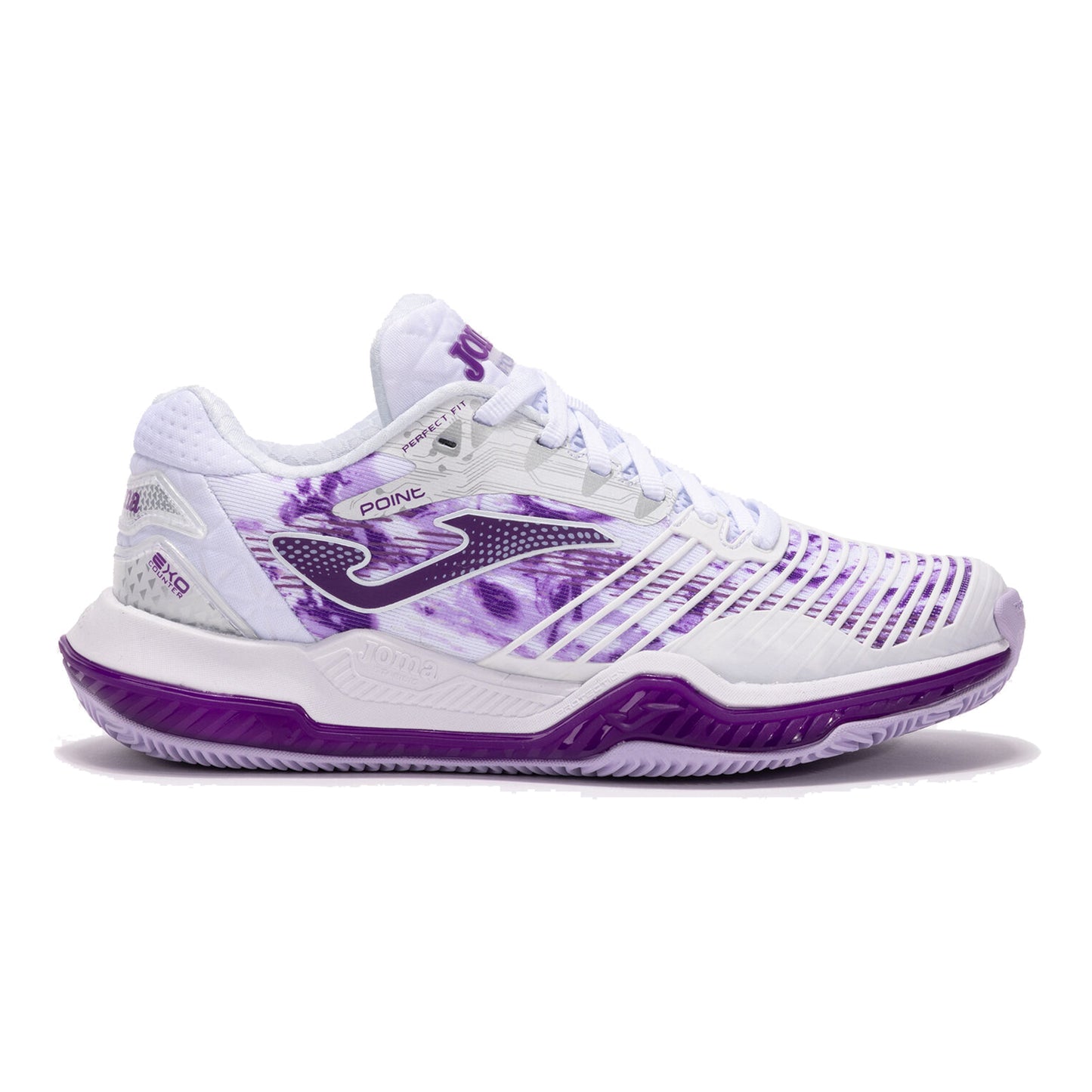 Joma Point Allcourtschuh Damen-Weiß,Lila