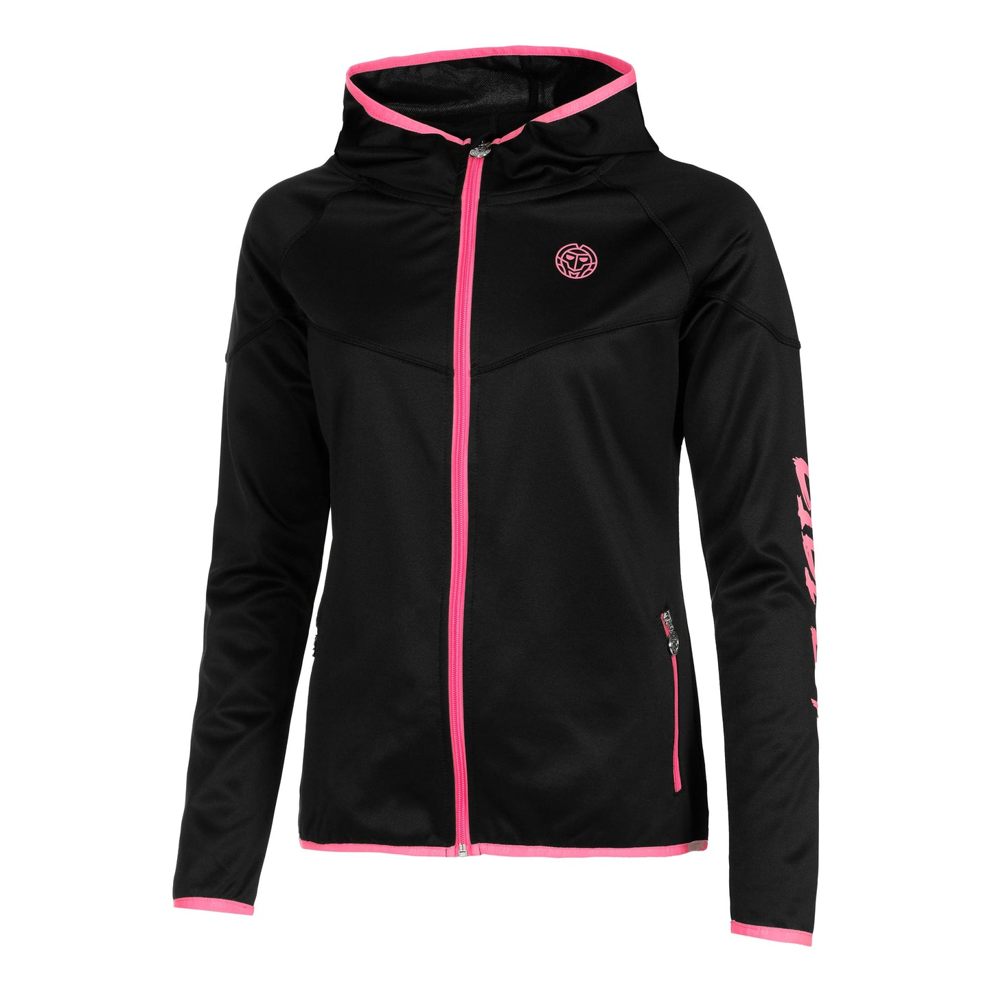 BIDI BADU Inga Tech Trainingsjacke Damen - schwarz, pink