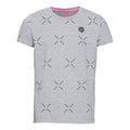Lifestyle T-Shirt Herren - hellgrau, pink